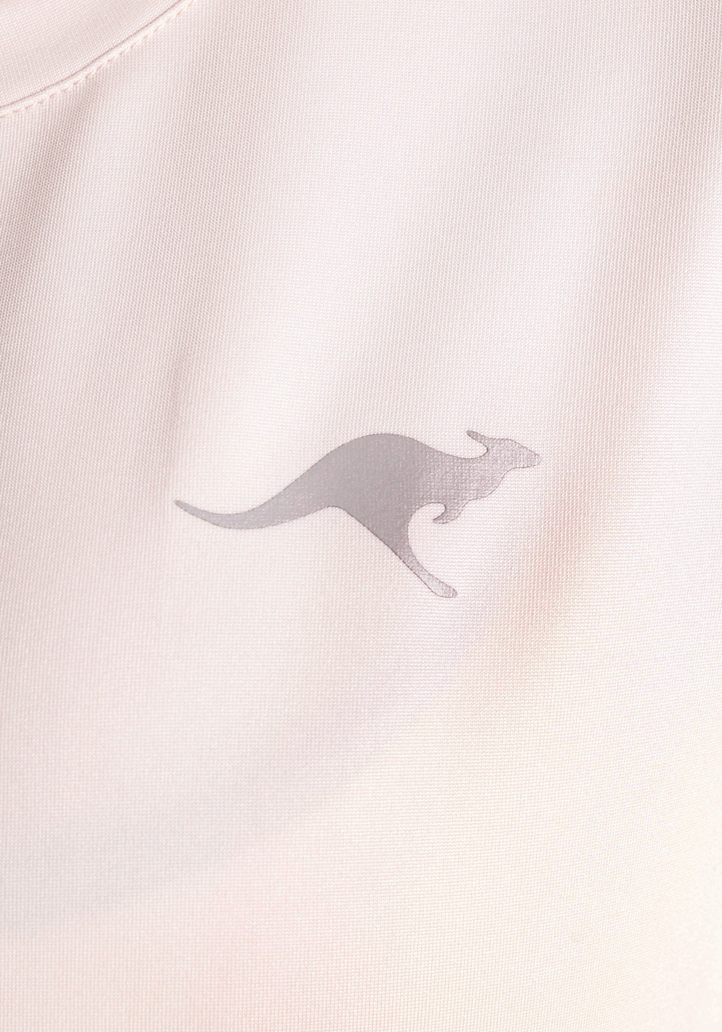 KangaROOS Trainingsshirt Korte mouw heupbedekkend effen kleur ronde hals