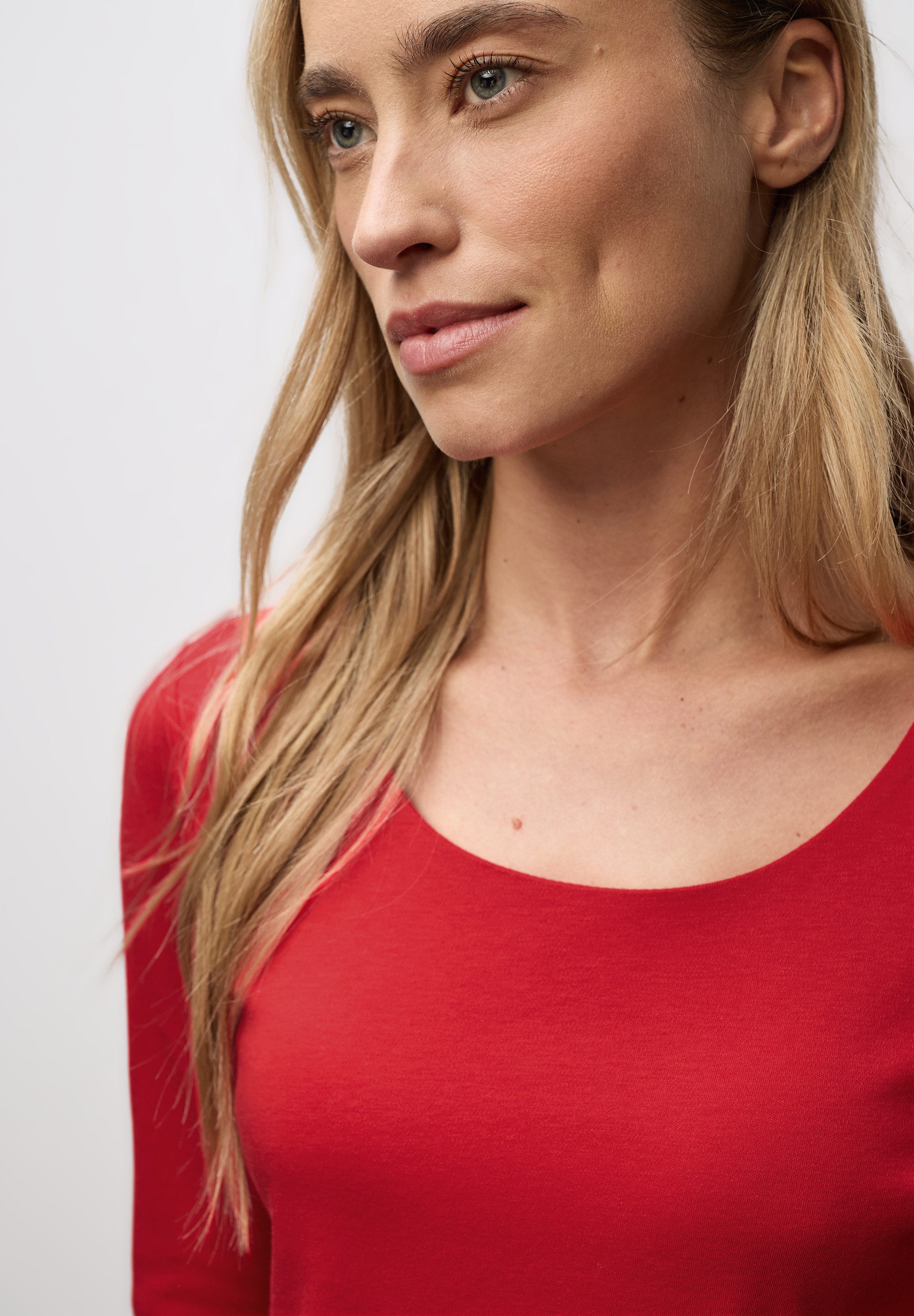 STREET ONE Shirt met 3/4 mouwen Style Pania in basic-stijl, met ronde hals