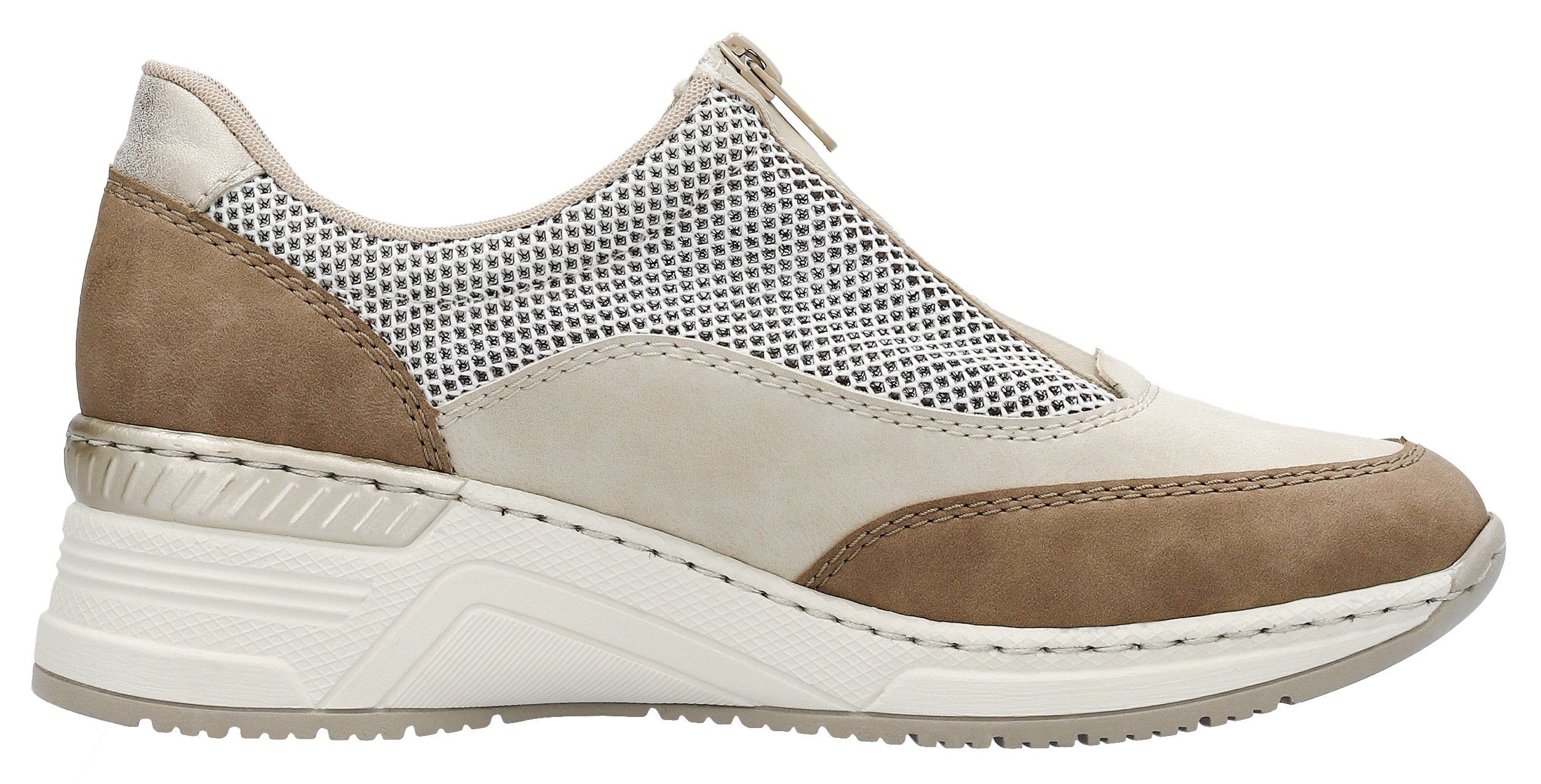 Rieker Plateausneakers Slipper, vrijetijdsschoen met verwijderbare binnenzool