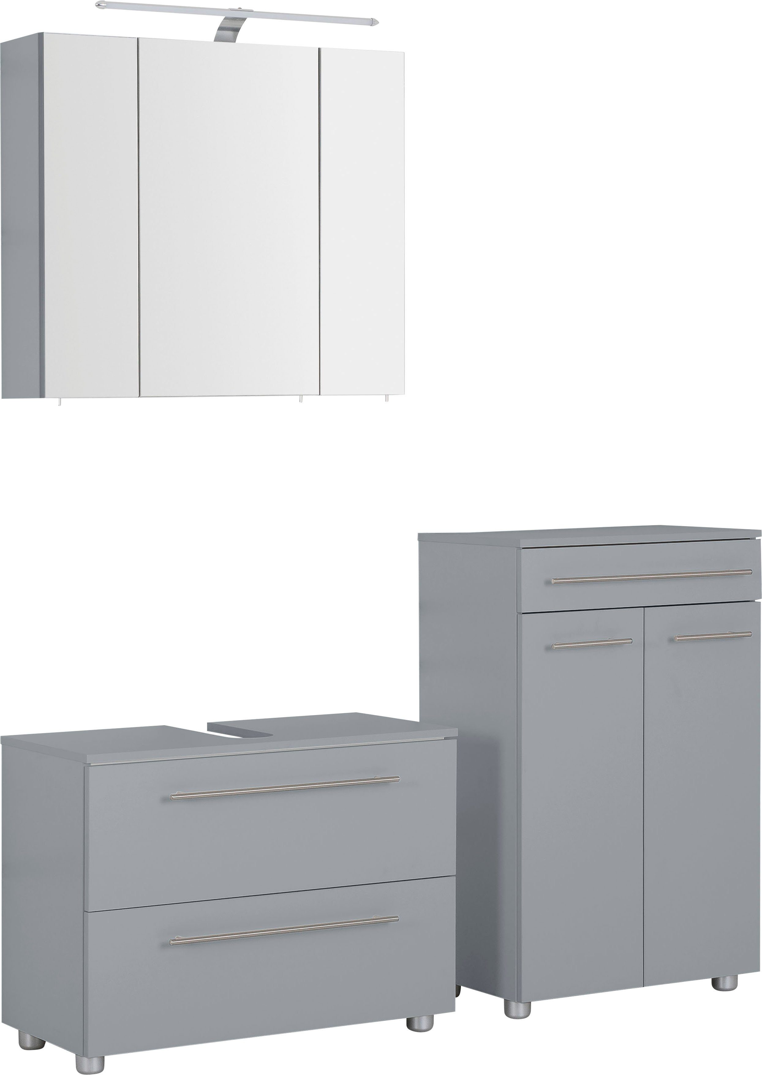OPTIFIT Badkamerserie Bern (3-delig) badmeubelsets grijs