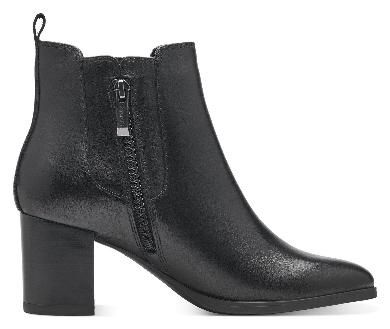 Tamaris Chelsea-boots blokhak, herfstmode, enkellaars met stretch-inzet