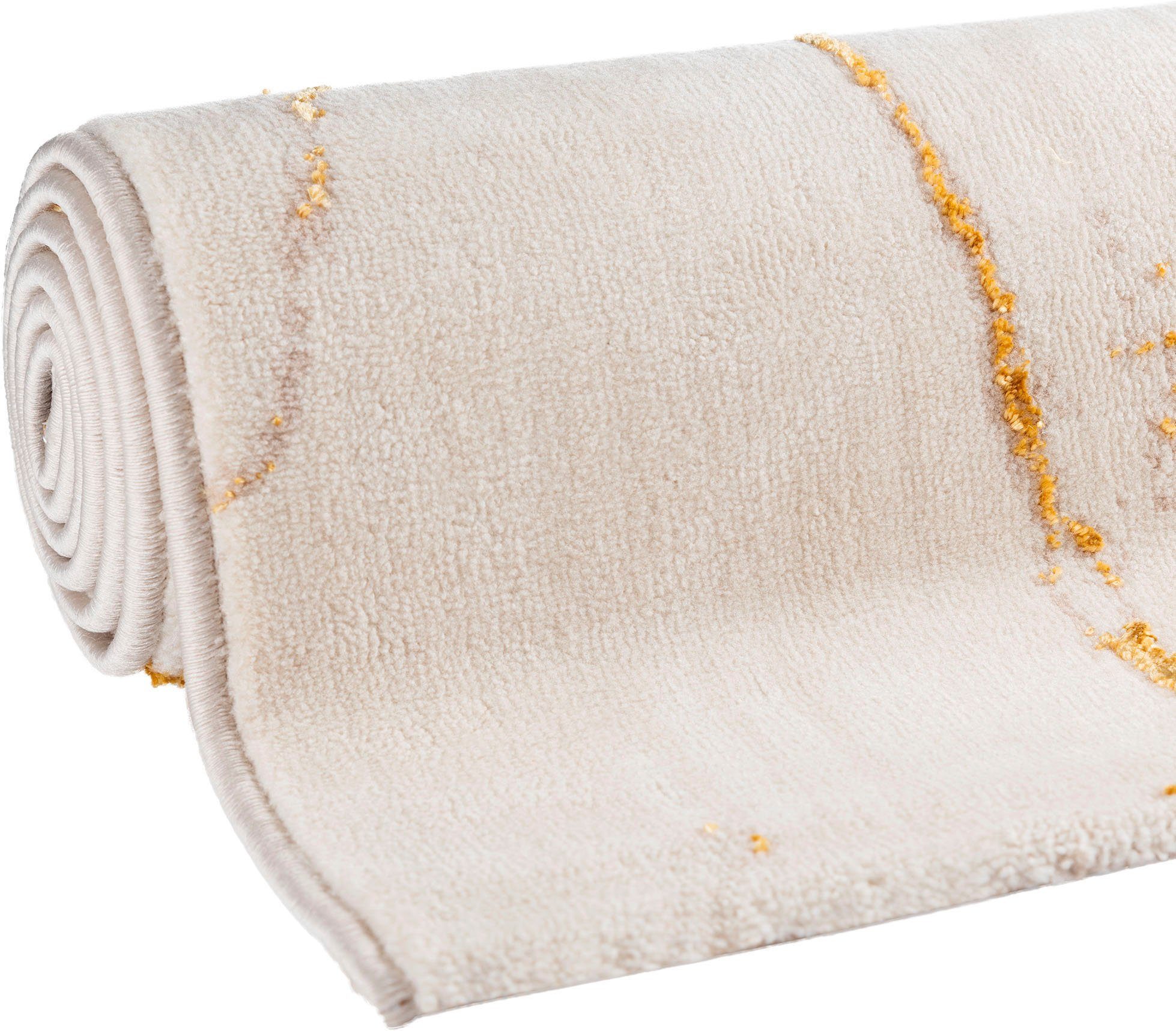 Sehrazat Vloerkleed Lara 805 Reliëfstructuur, met glans, retro-look, woonkamer