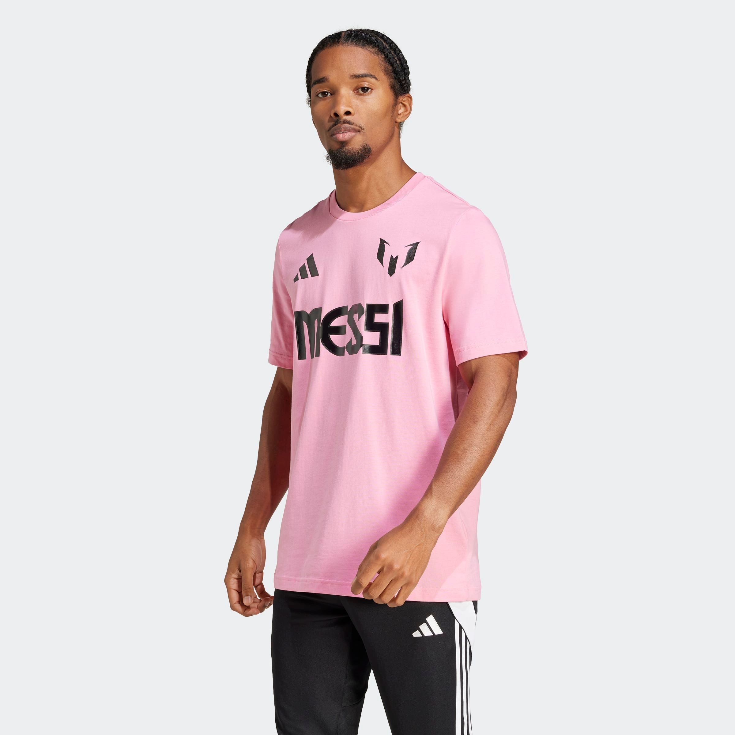 adidas Performance Trainingsshirt MESSI N&N G T heren shirts maat M roze