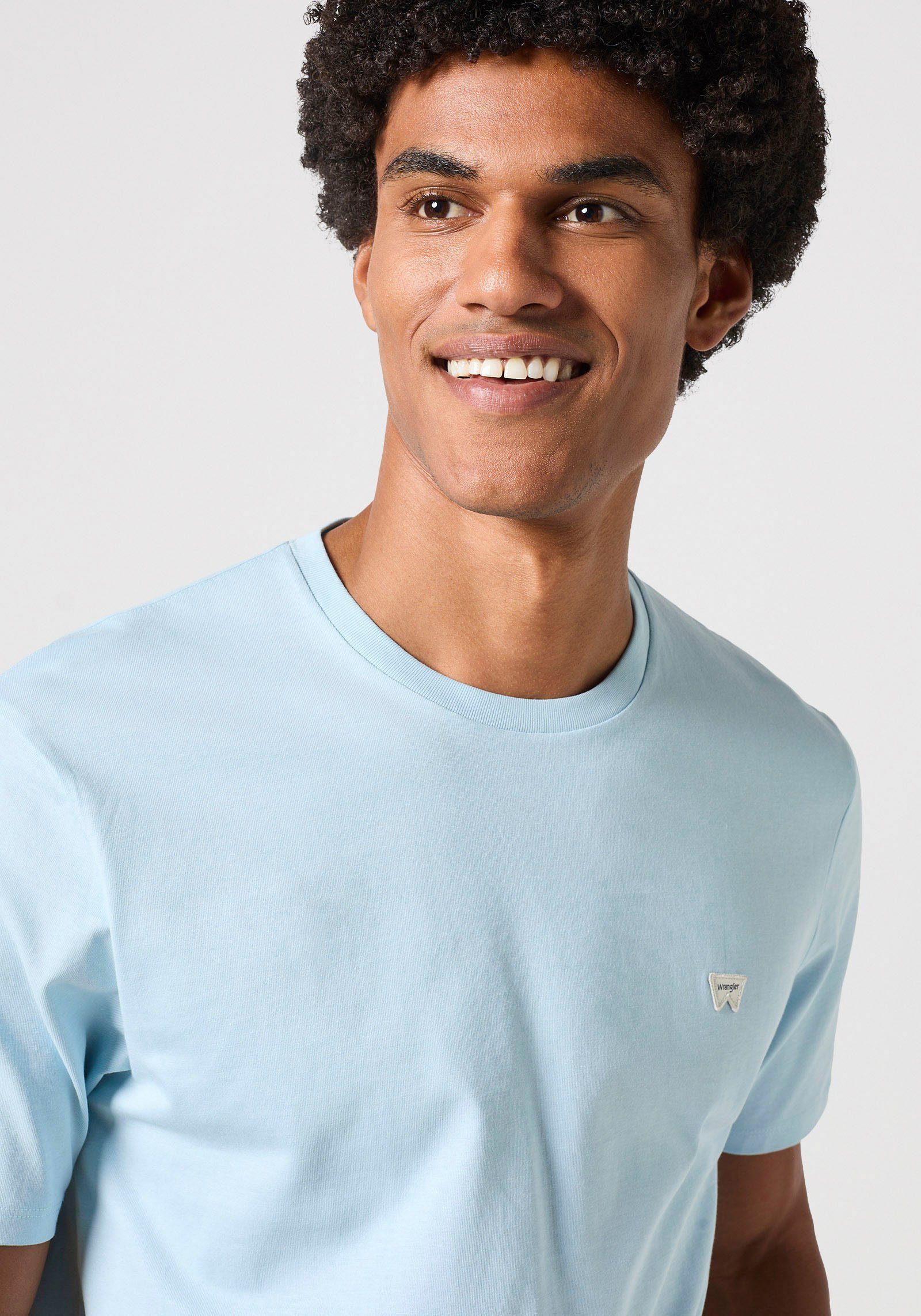 Wrangler Shirt met korte mouwen met logoborduursel op borsthoogte
