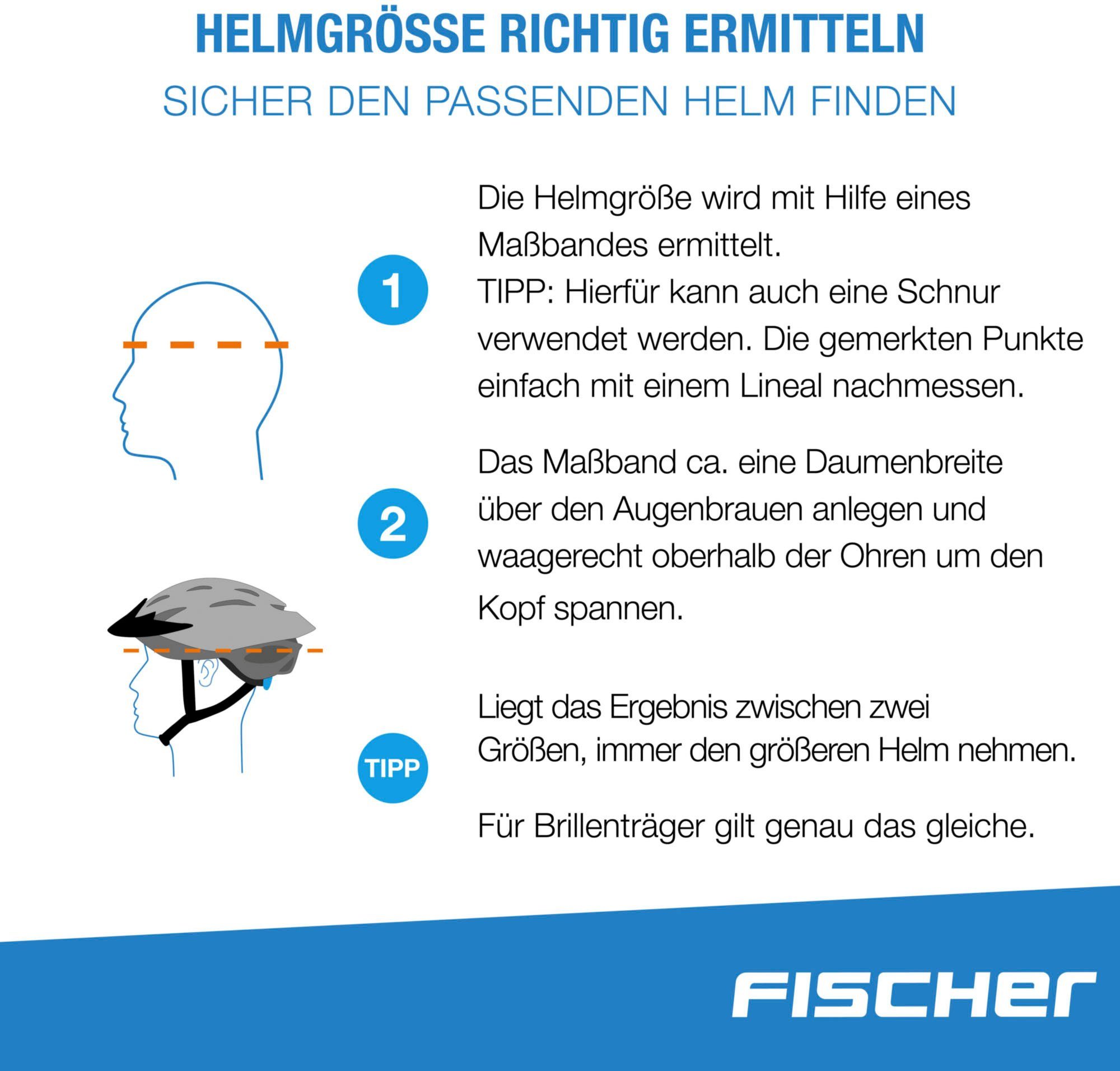 Fischer Fietshelm Urban Montis S/M Verstelbaar binnenring-systeem, met geïllumineerd binnenring-systeem