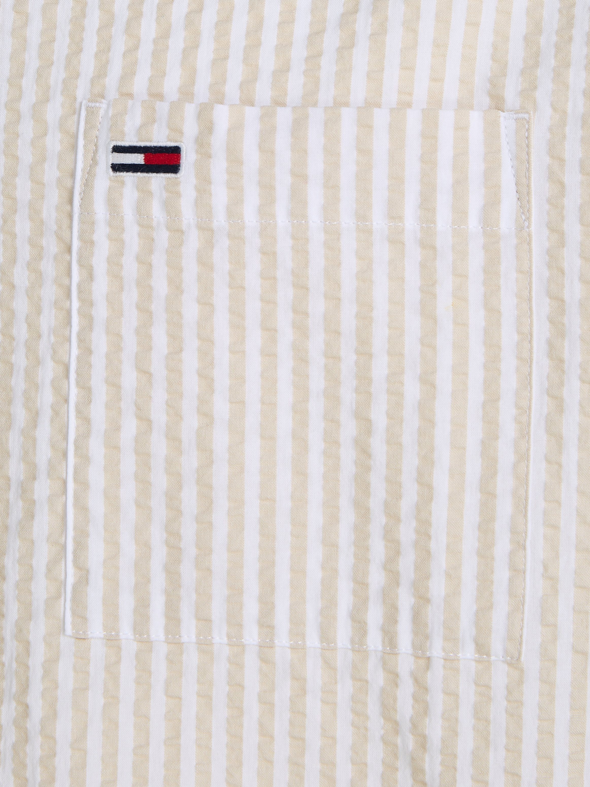 TOMMY JEANS Overhemd met korte mouwen TJM REG STRIPE SEERSUCKER SHIRT