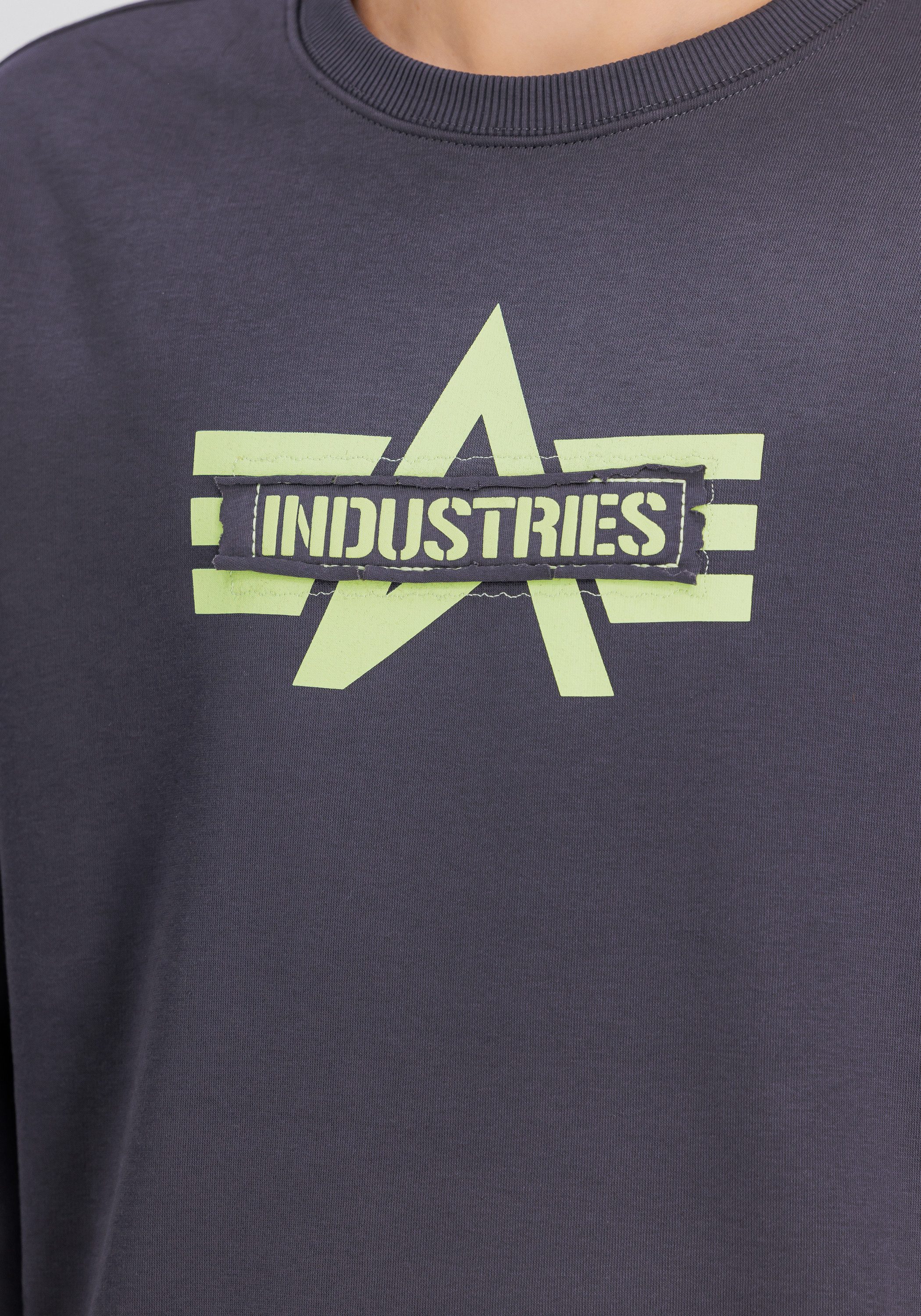 Alpha Industries Sweater Alpha Industries Men - Sweatshirts Logo Edge Crewneck
