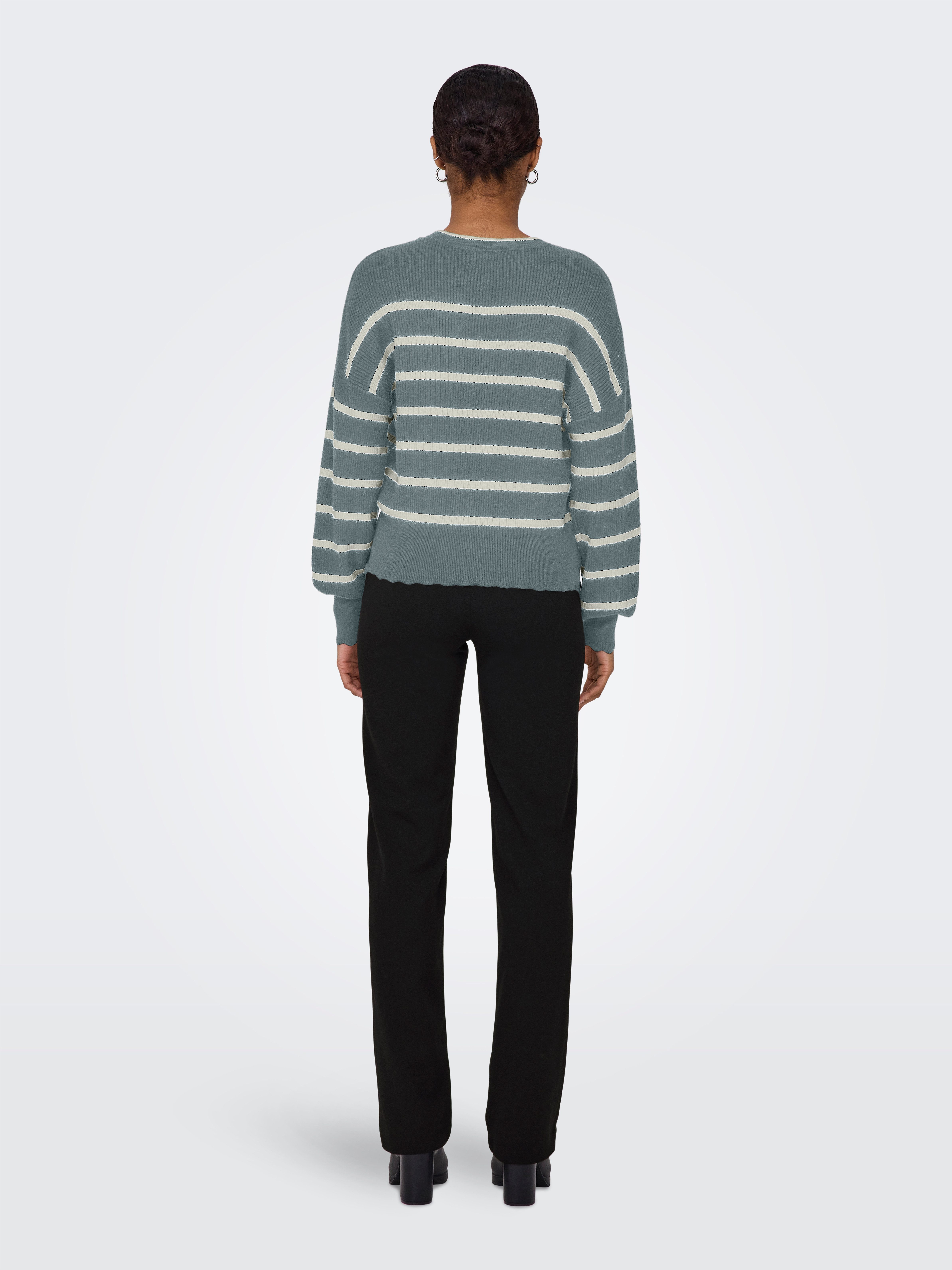 Only Trui met ronde hals ONLIBI LS O-NECK NOOS KNT