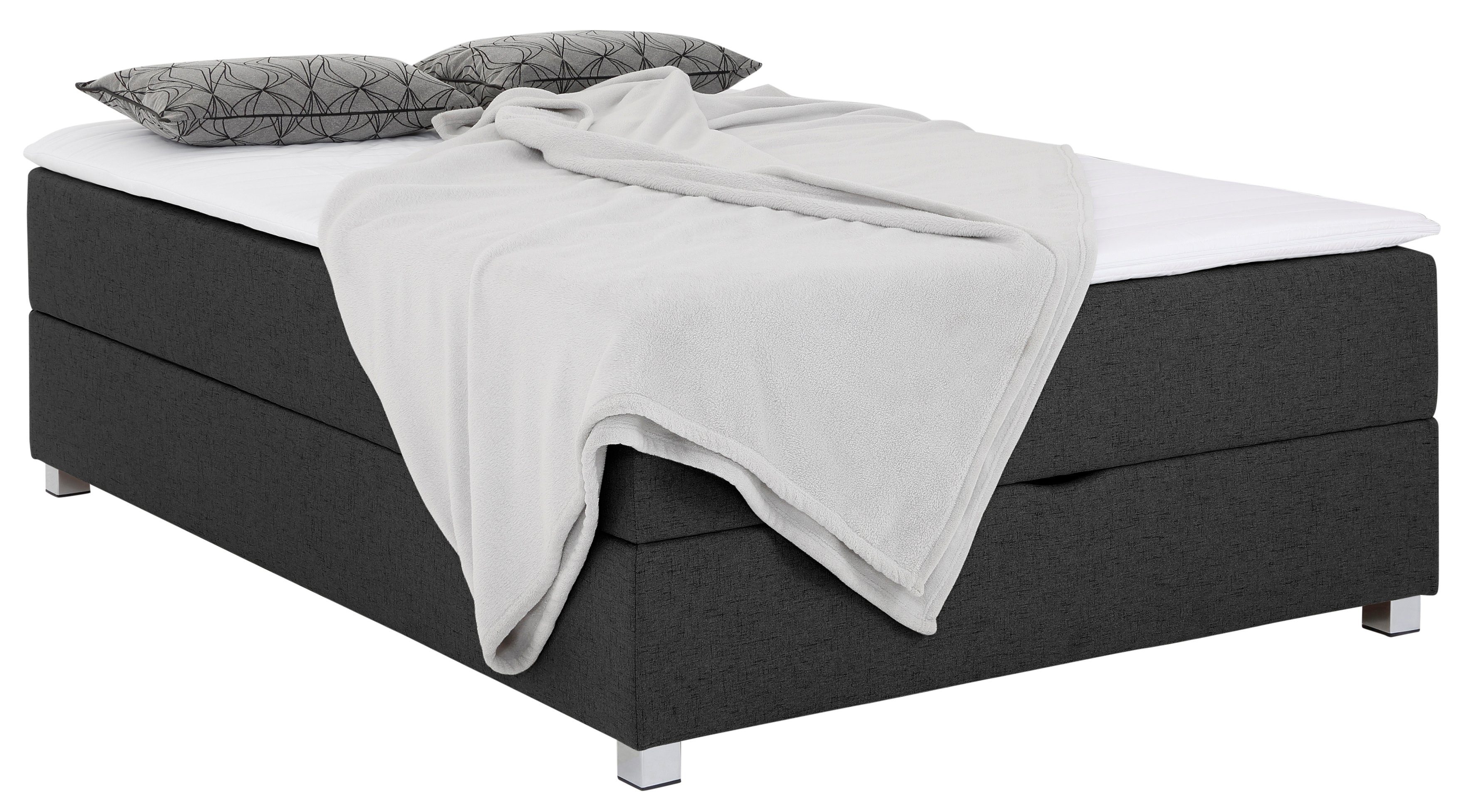 INOSIGN Boxspring Alexis zonder hoofdbord - ideaal voor ruimtes met schuine plafonds, in 4 breedten