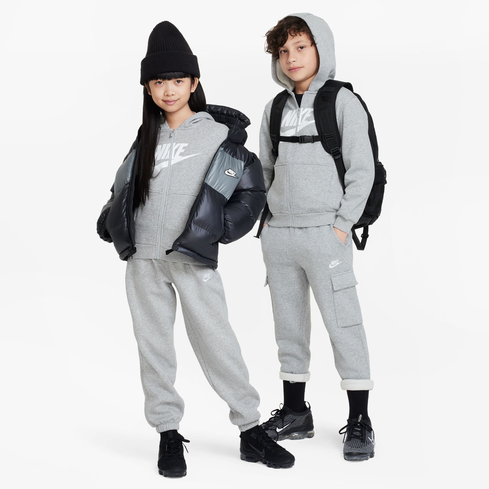 Nike Sportswear Capuchonsweatvest CLUB FLEECE BIG KIDS' FULL-ZIP HOODIE