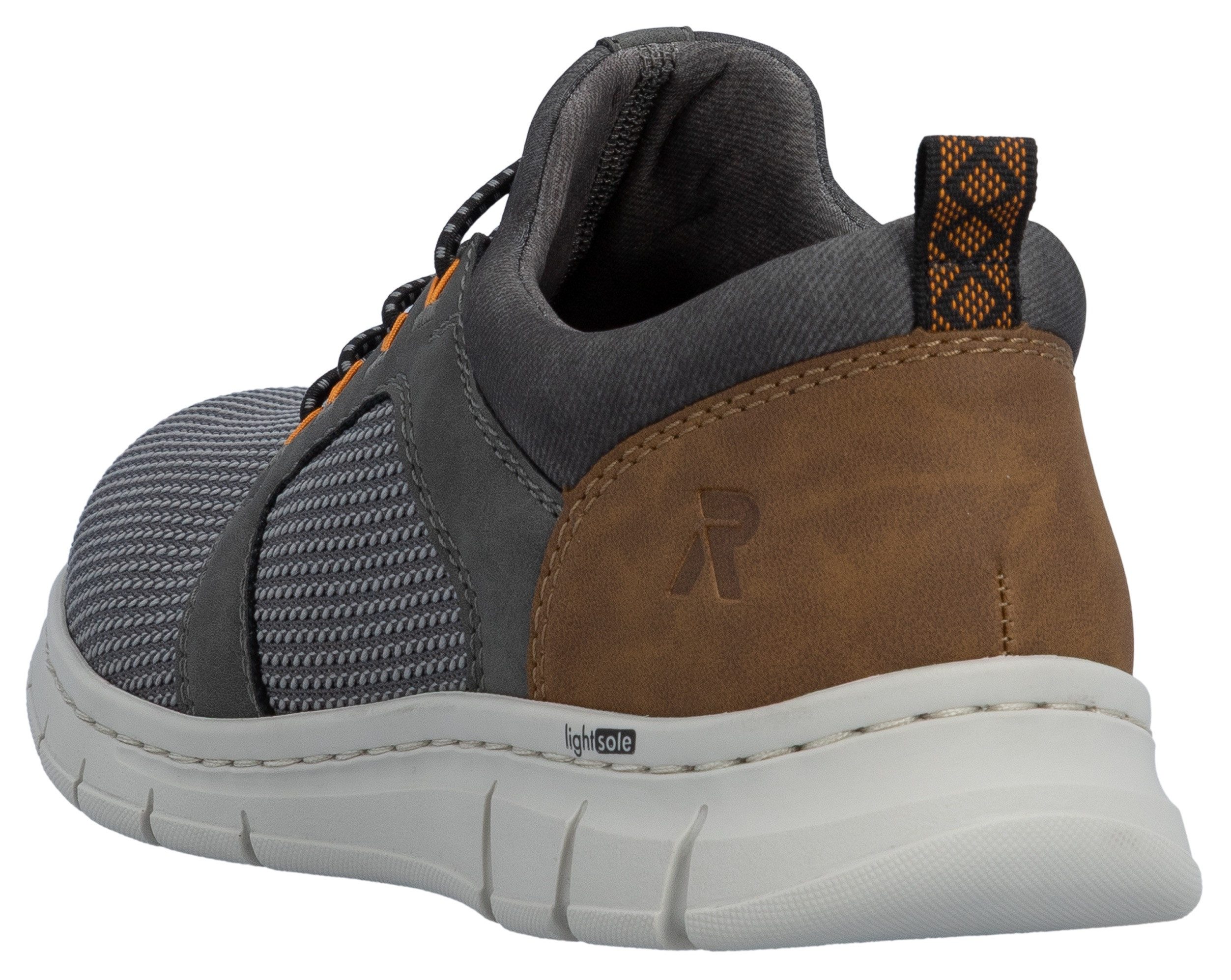 Rieker Slip-on sneakers Instapper, halfhoge schoen, vrijetijdsschoen met elastiek, om in te stappen