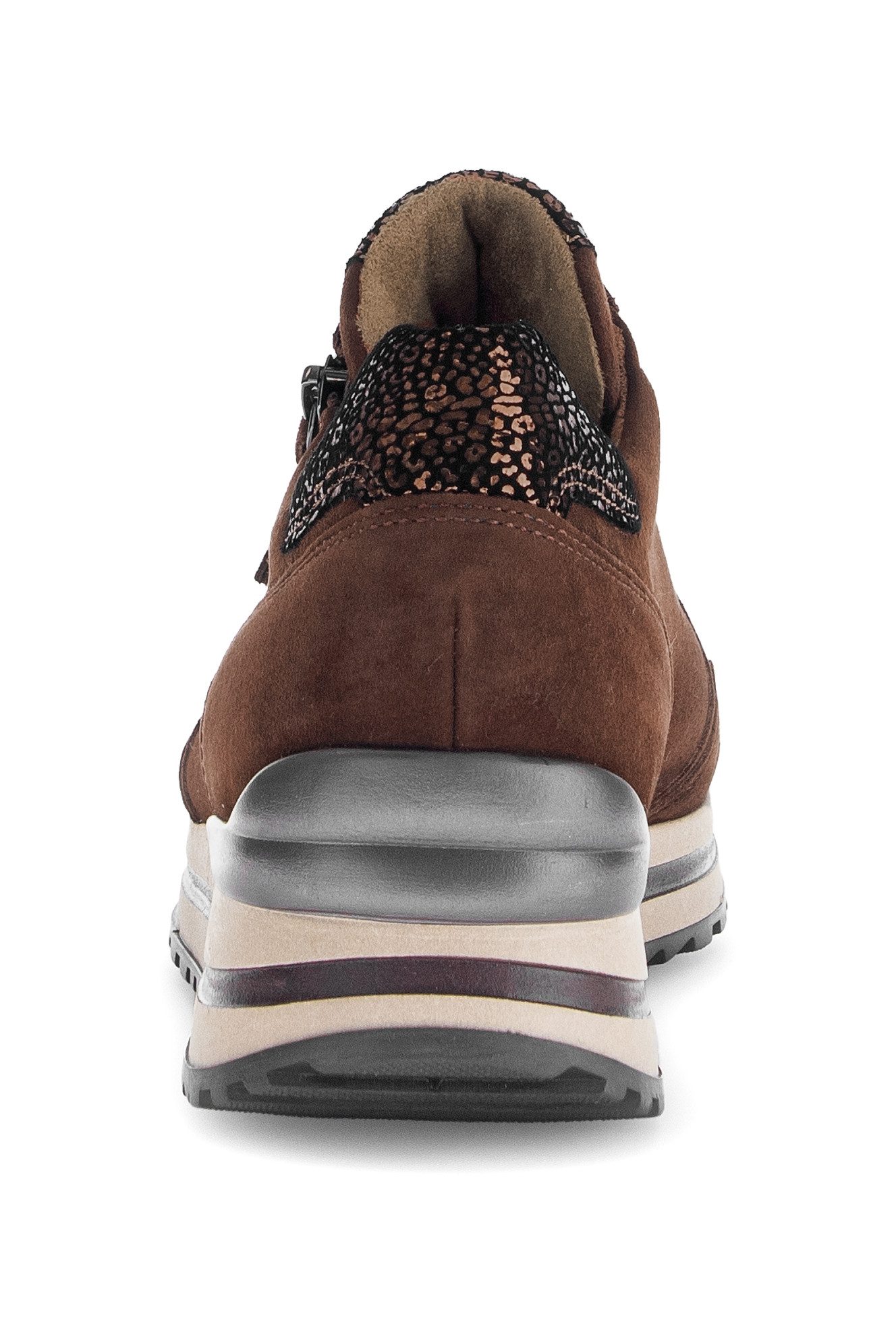 Gabor Sneakers met sleehak Turijn , vrijetijdsschoen, halfschoen, veterschoen, gepolsterde schacht, h-breedte