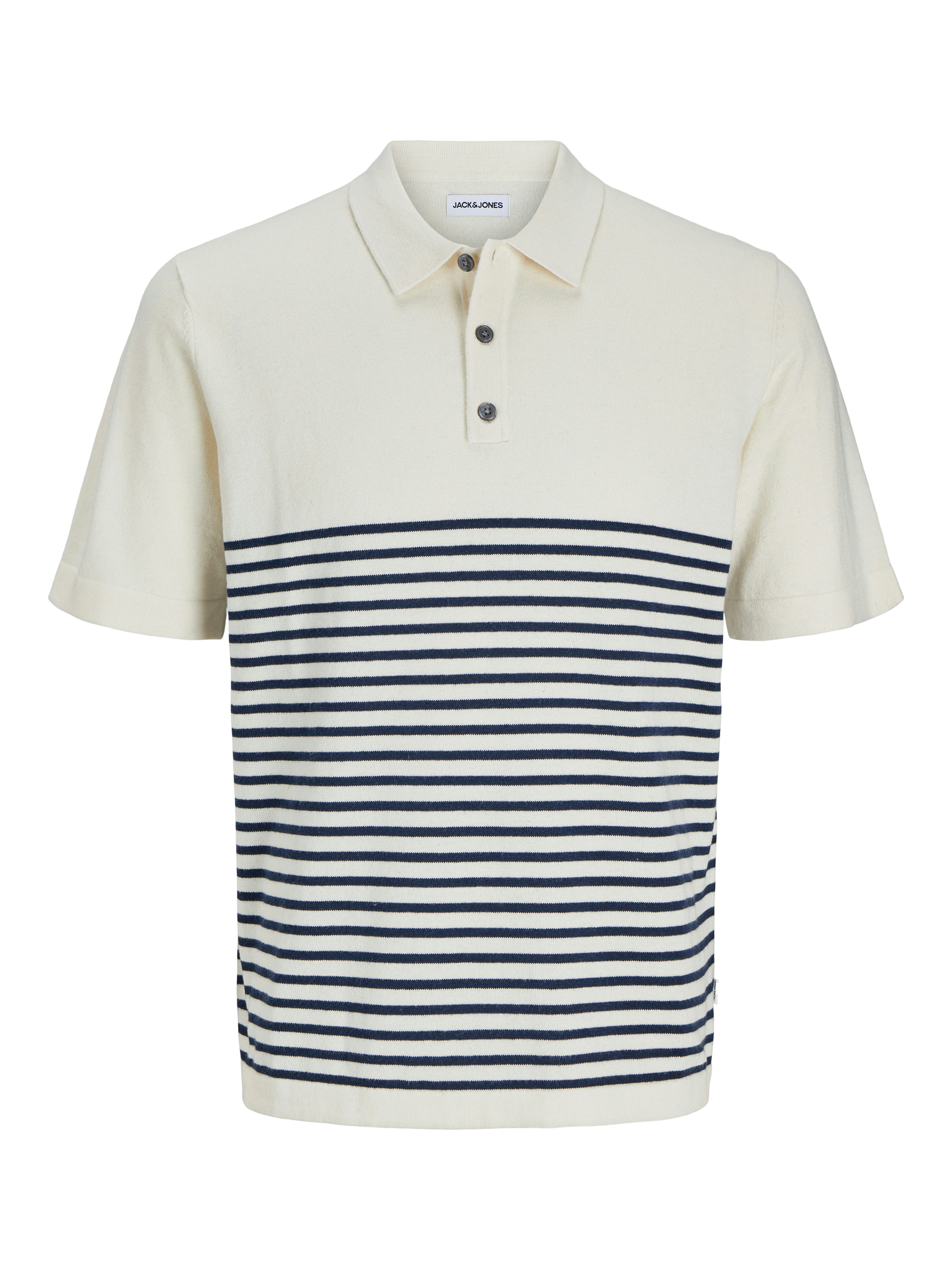 Jack & Jones Trui met korte mouwen JJEEMIL KNIT RELAXED POLO SS SN