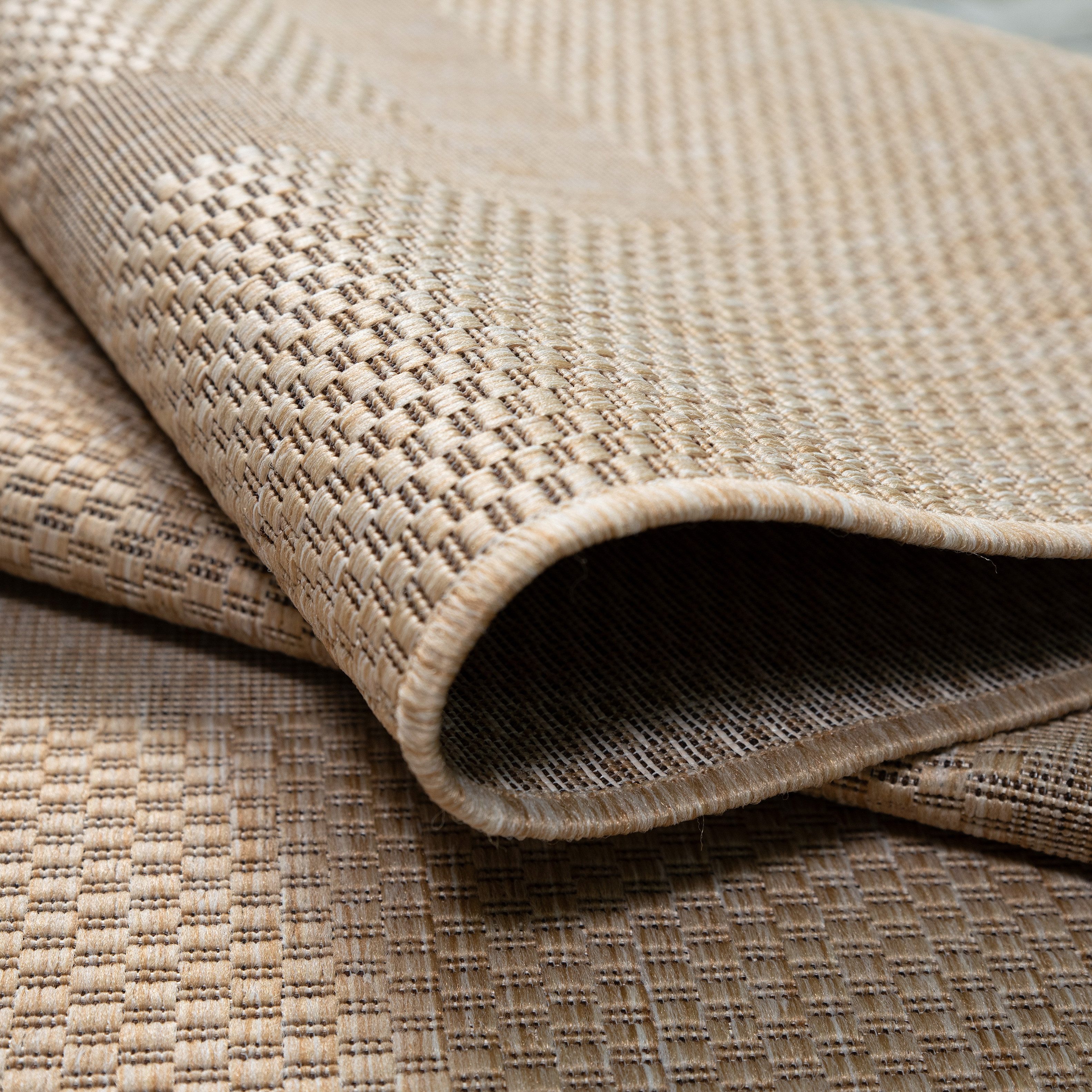 my home Vloerkleed Venetië rand is ook als loper verkrijgbaar Geschikt voor binnen en buiten, sisal-look, weerbestendig & uv-bestendig