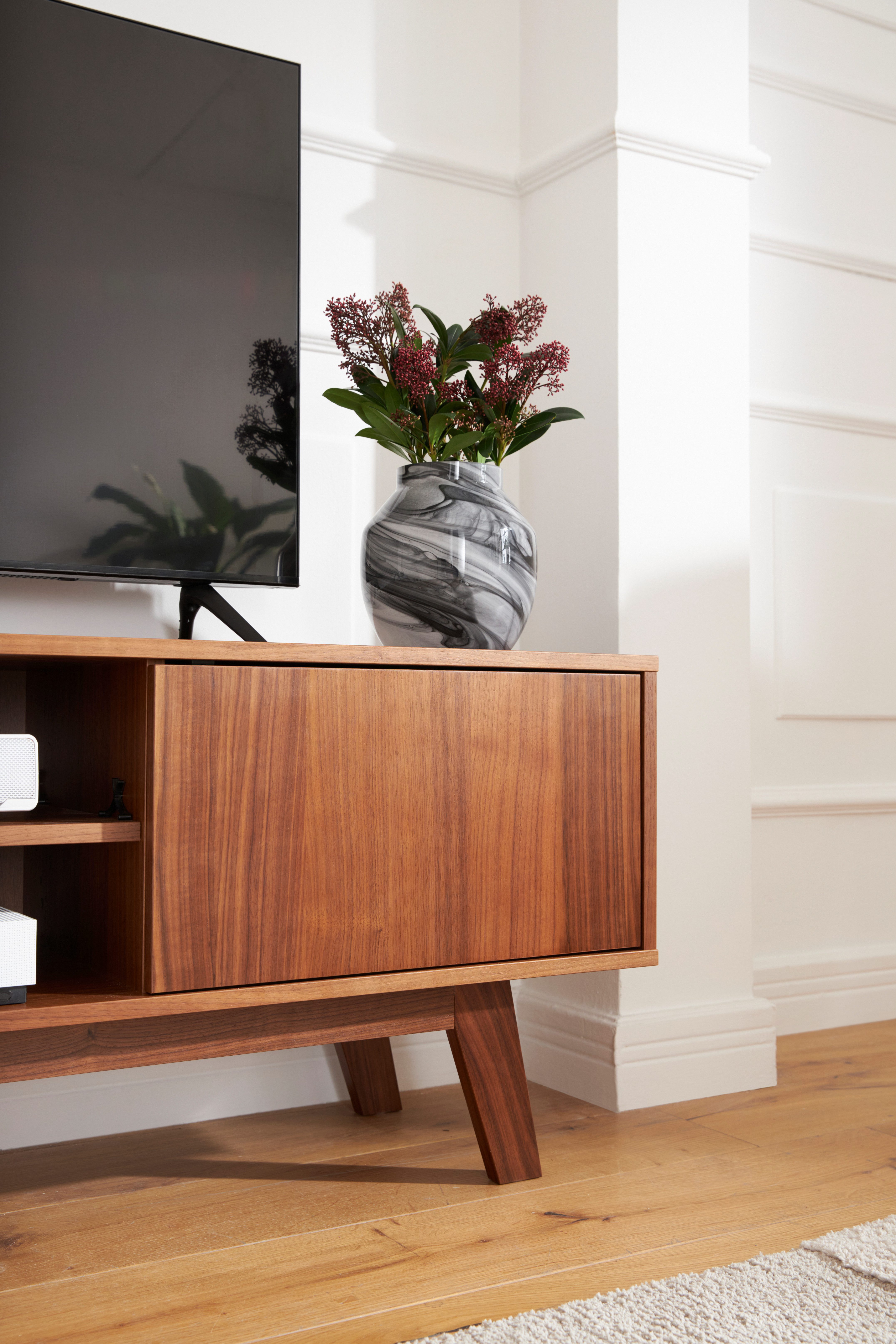 Guido Maria Kretschmer Home&Living Tv-meubel Orlando Breedte 150 cm, houtfineer, push-to-openfunctie