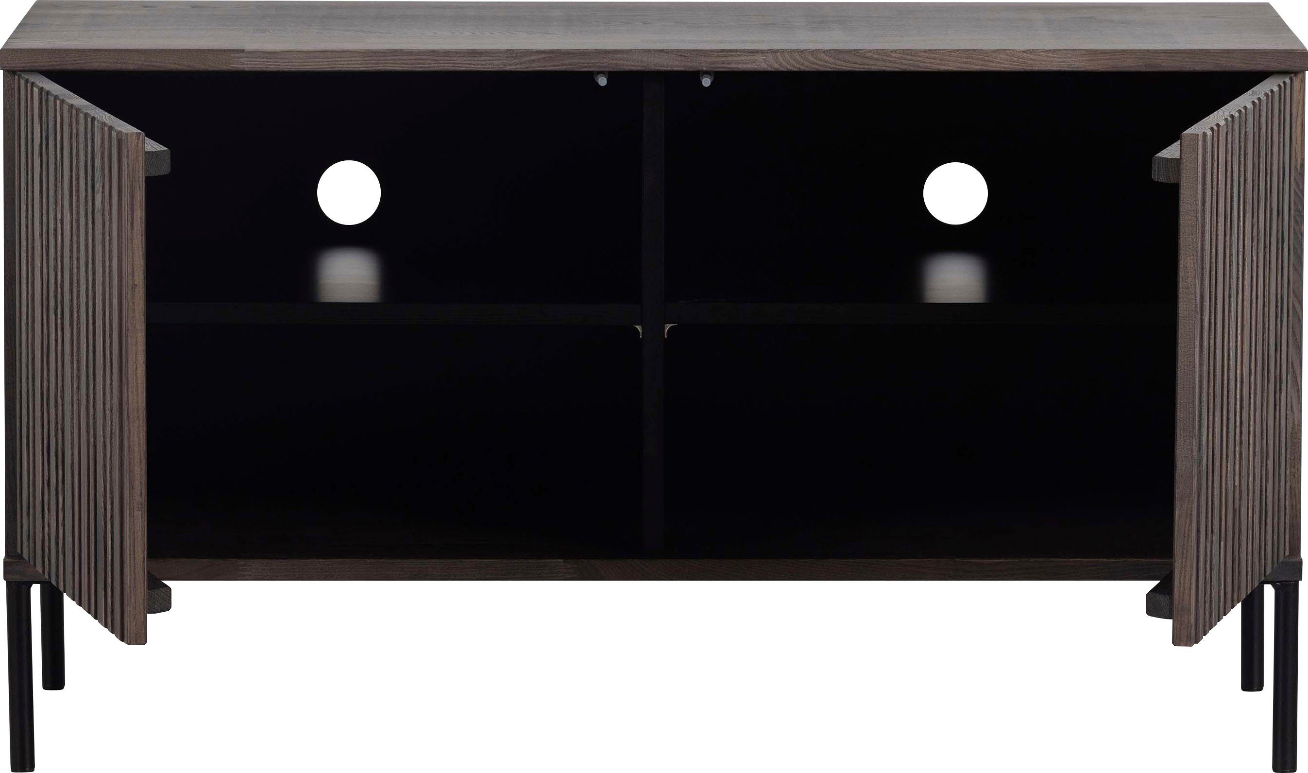 WOOOD Dressoir New Gravure, TV-commode, breedte 100 cm of 150 cm Commode hoogte 56 cm, met grafische reliëfdeuren, veel opbergruimte