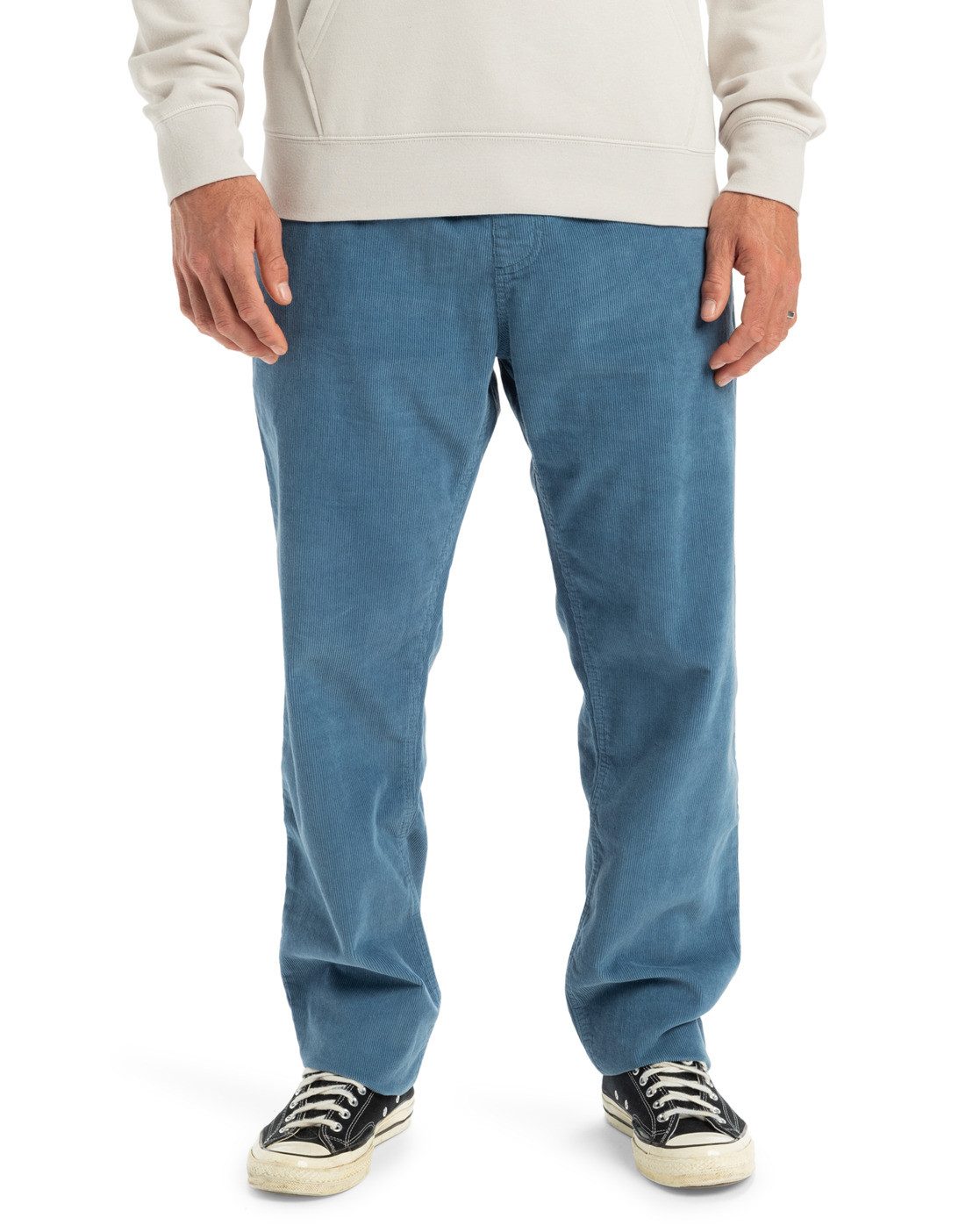 Quiksilver Stoffen broek Taxer Regular Cord heren broeken maat S blauw