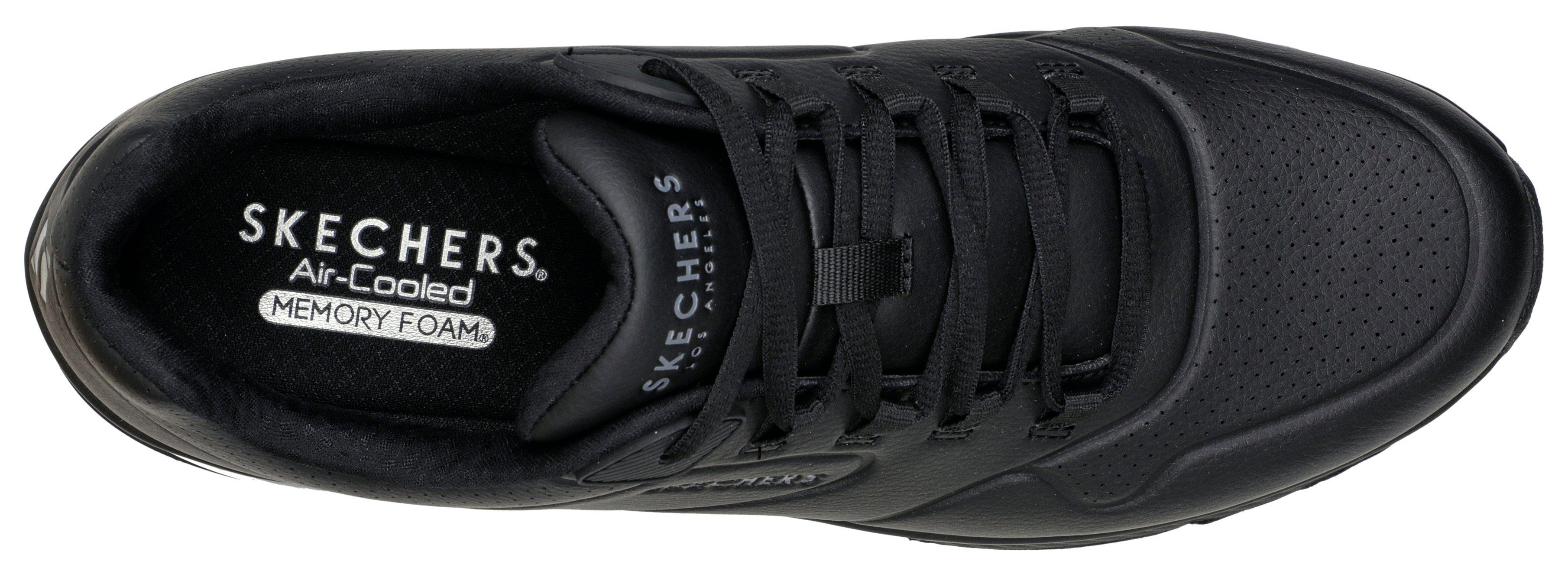 Skechers Sneakers UNO 2 in monochrome look, vrijetijdsschoen, lage schoen, veterschoen