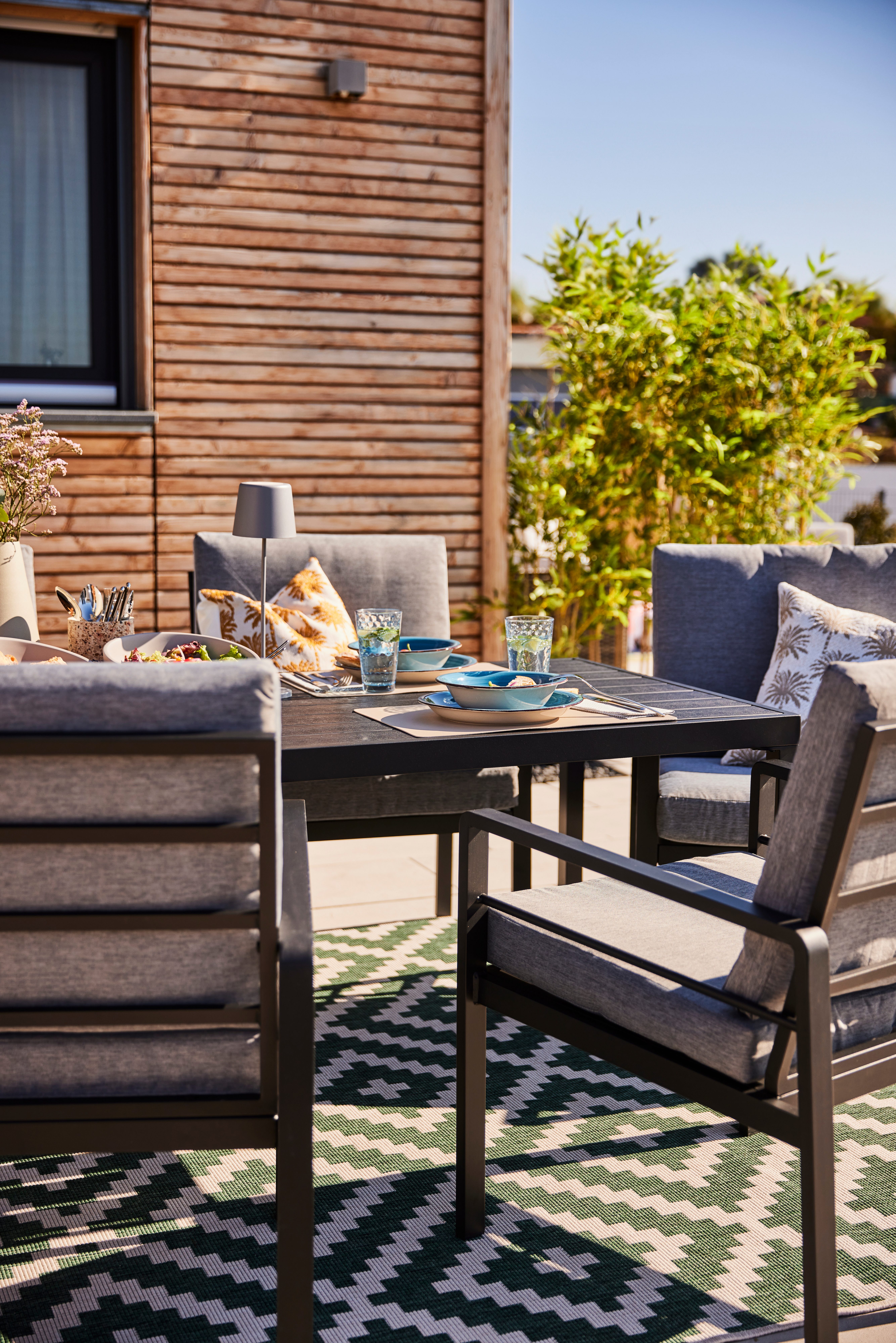 my home Vloerkleed Ronda tweezijdig te gebruiken kleed Sisal-look, platweefsel, in- en outdoor, geometrisch boho design