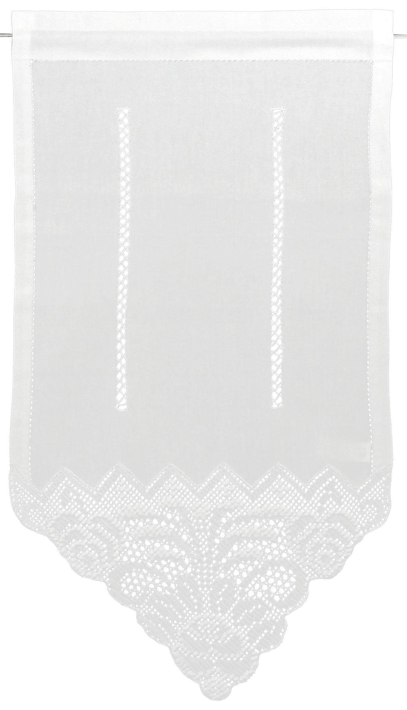 Hossner Valletje Montasch (1 stuk) vitrage maat 40 cm x 90 cm wit