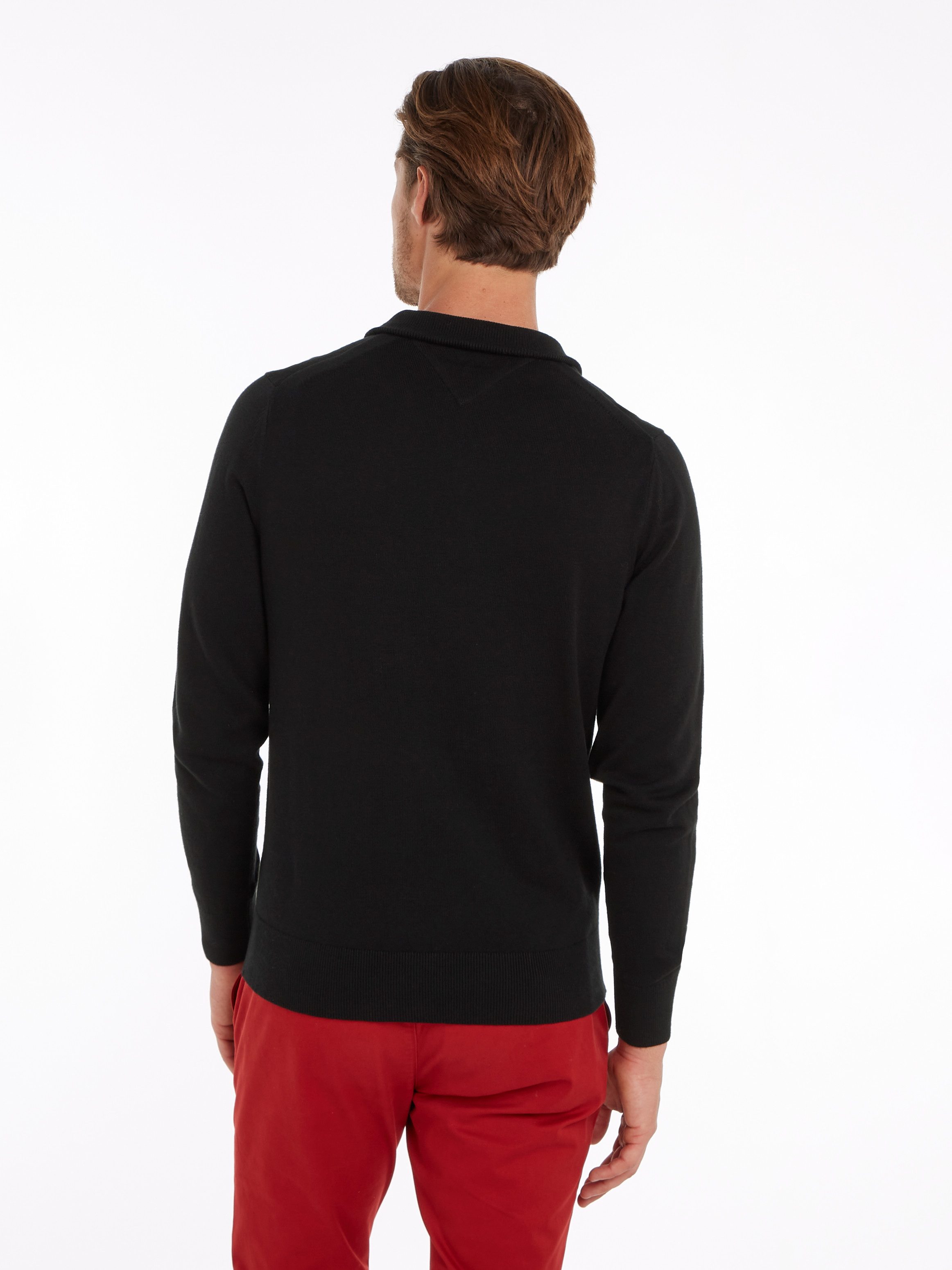 Tommy Hilfiger Schipperstrui PIMA ORG CTN CASHMERE ZIP MOCK