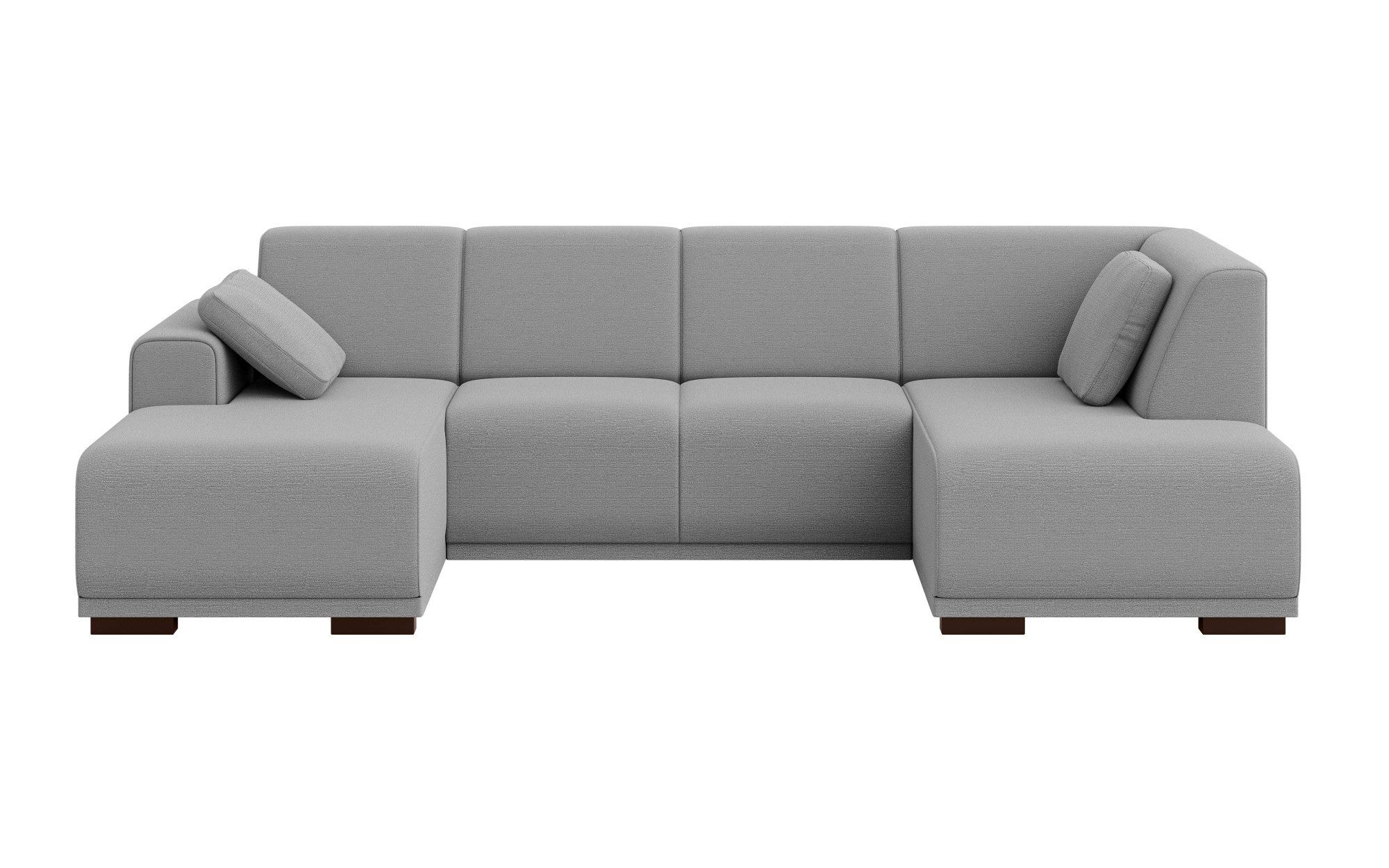 Home affaire Zithoek BORNHOLM U-vorm met chaise longue rechts/links, B/D/H: 300/162/85 cm U-vorm met golvende ondervering, chaise longue rechts of links bestelbaar
