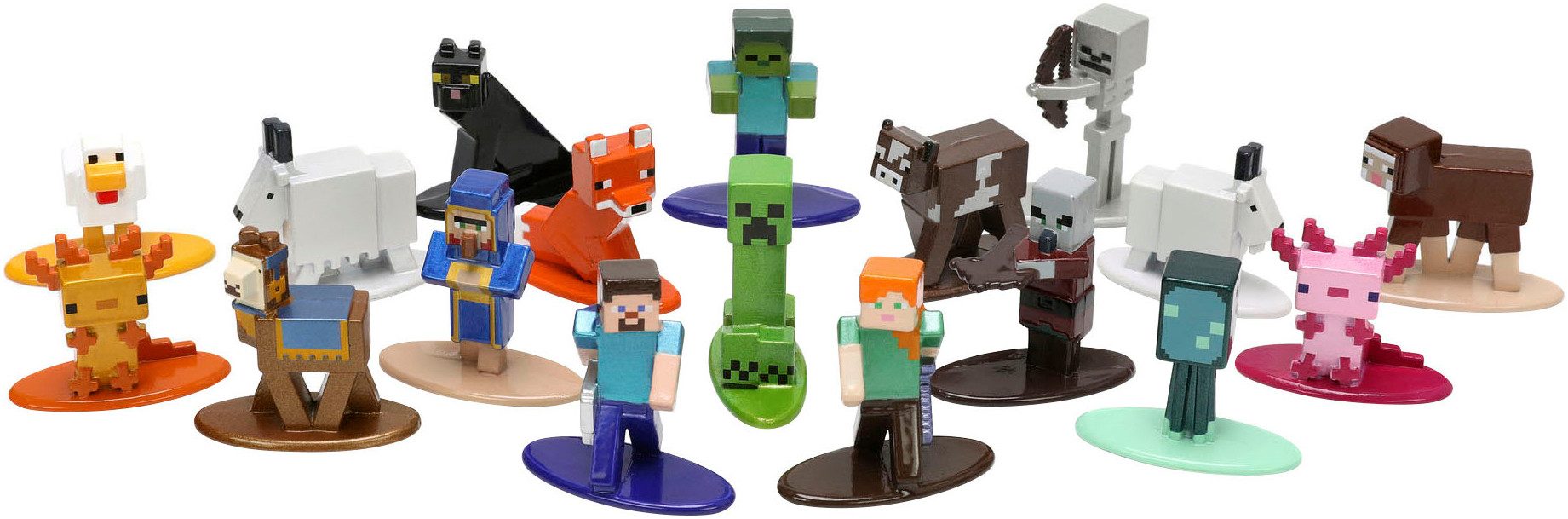 JADA Speelfiguur Minecraft, Caves & Cliffs, multi set nano Metalfigs, serie 8