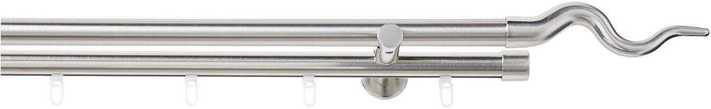 Good Life Combi-gordijnroede Sepa gordijnroedes maat Ø 20 mm x 320 cm zilver(kleur)