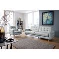 exxpo - sofa fashion 3-zitsbank met slaapfunctie en bedkist grijs