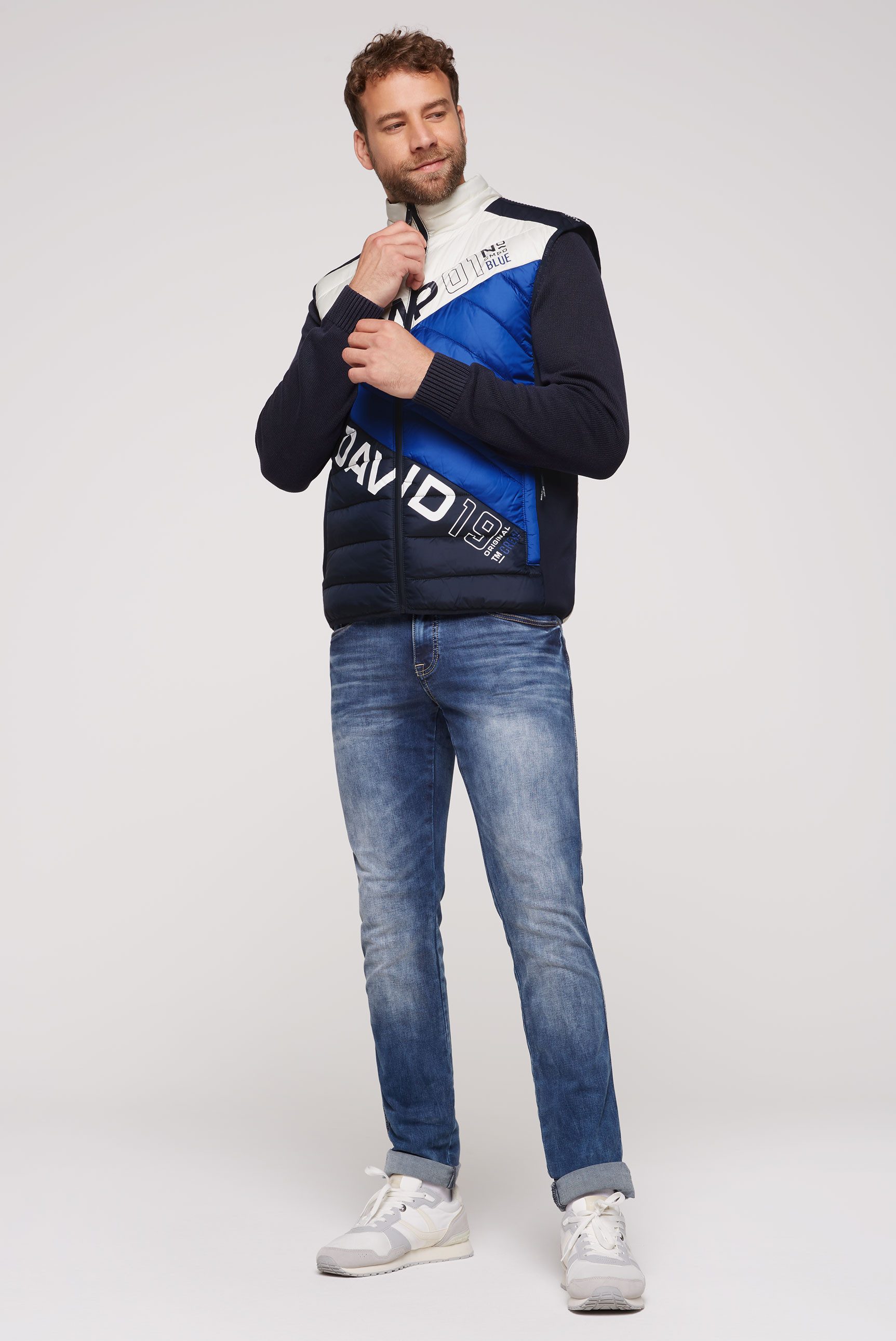 CAMP DAVID Bodywarmer met colourblocking
