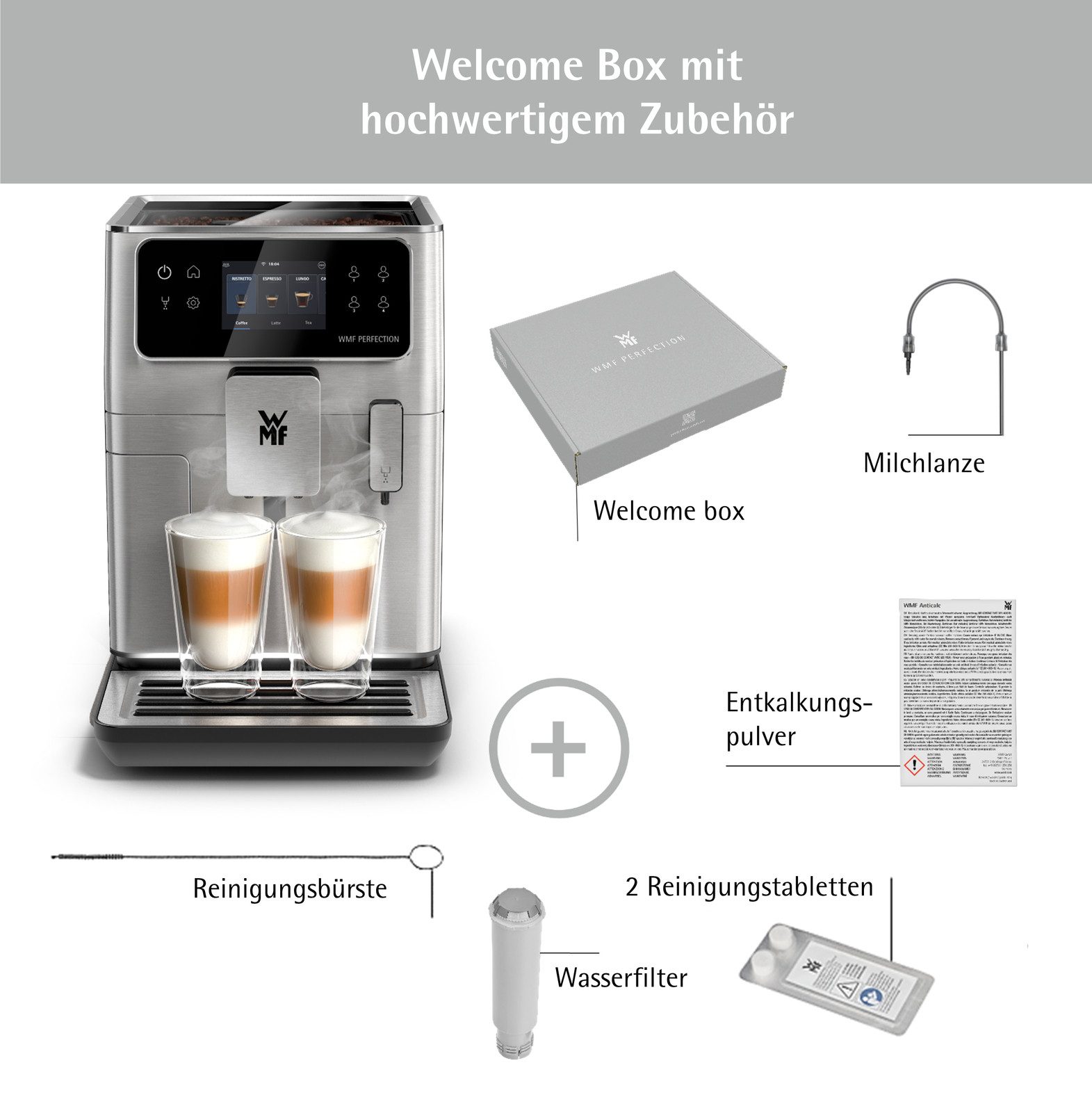 WMF Volautomatisch koffiezetapparaat Perfection 640 CP812D10, zeer stil, hoogwaardige behuizing, led-omgevingslicht