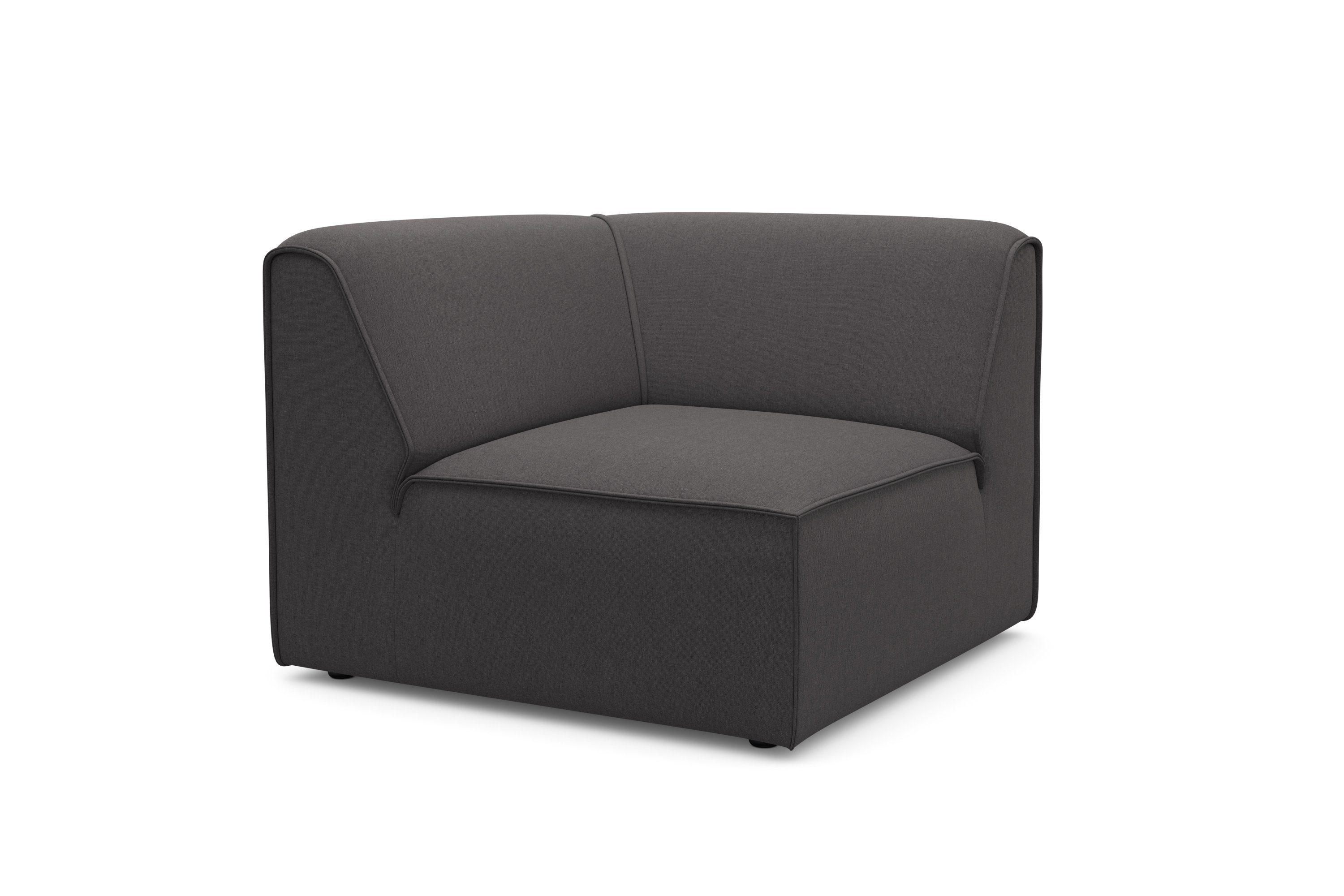 RAUM.ID Bank-hoekelement Merid, sofa-element, afmetingen B/D/H: 97/97/46 cm als module of apart te gebruiken, voor individuele samenstelling