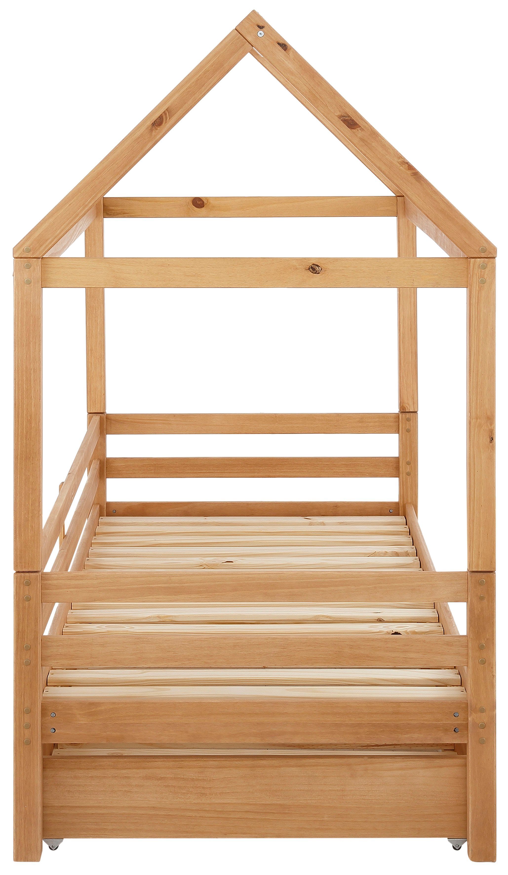 Lüttenhütt Kinderledikant Alpi inclusief bedlade en lattenbodem, ligoppervlak 90x200 cm,