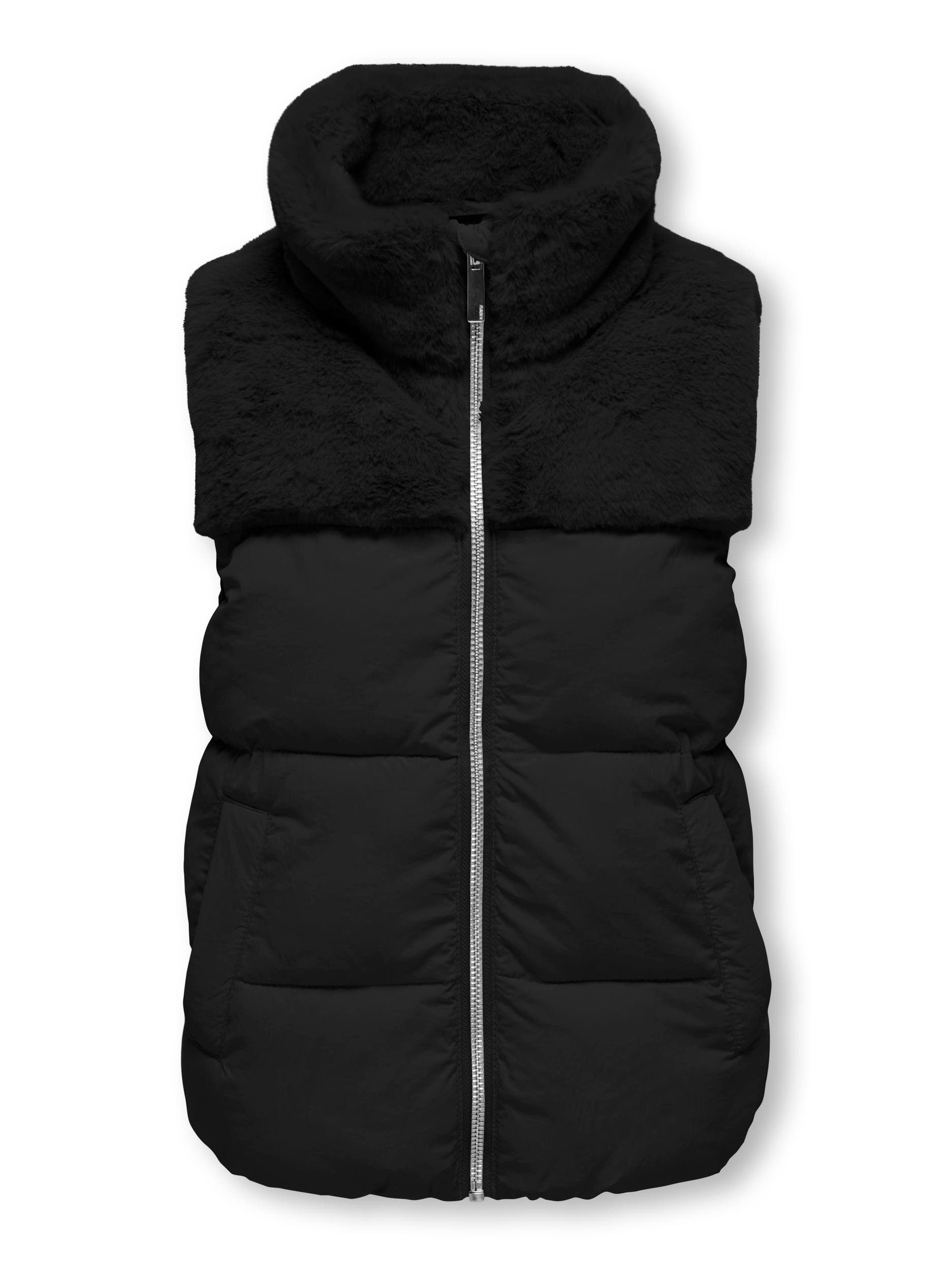 KIDS ONLY Bodywarmer KOGWANJA FUR PUFFER MIX WAISTCOAT OTW