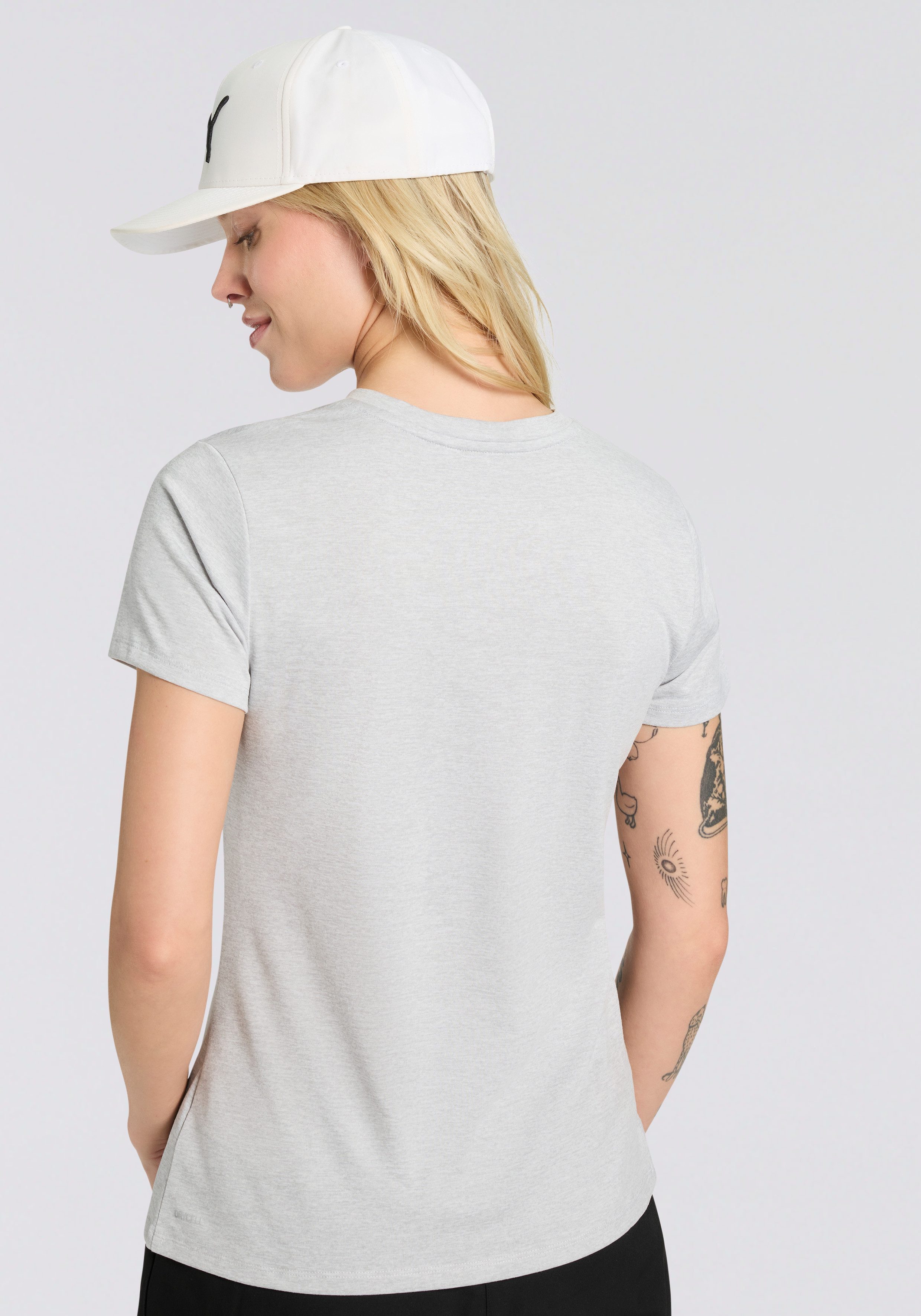 PUMA Trainingsshirt W TAD ESSENTIAL HEATHER LOGO TEE