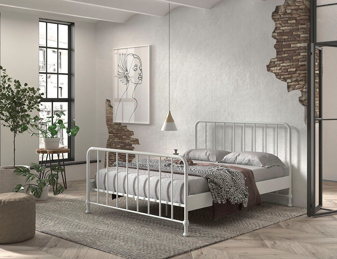 Vipack Metalen ledikant Bronxx, stevig gebouwd, strakke look in tijdloos ontwerp