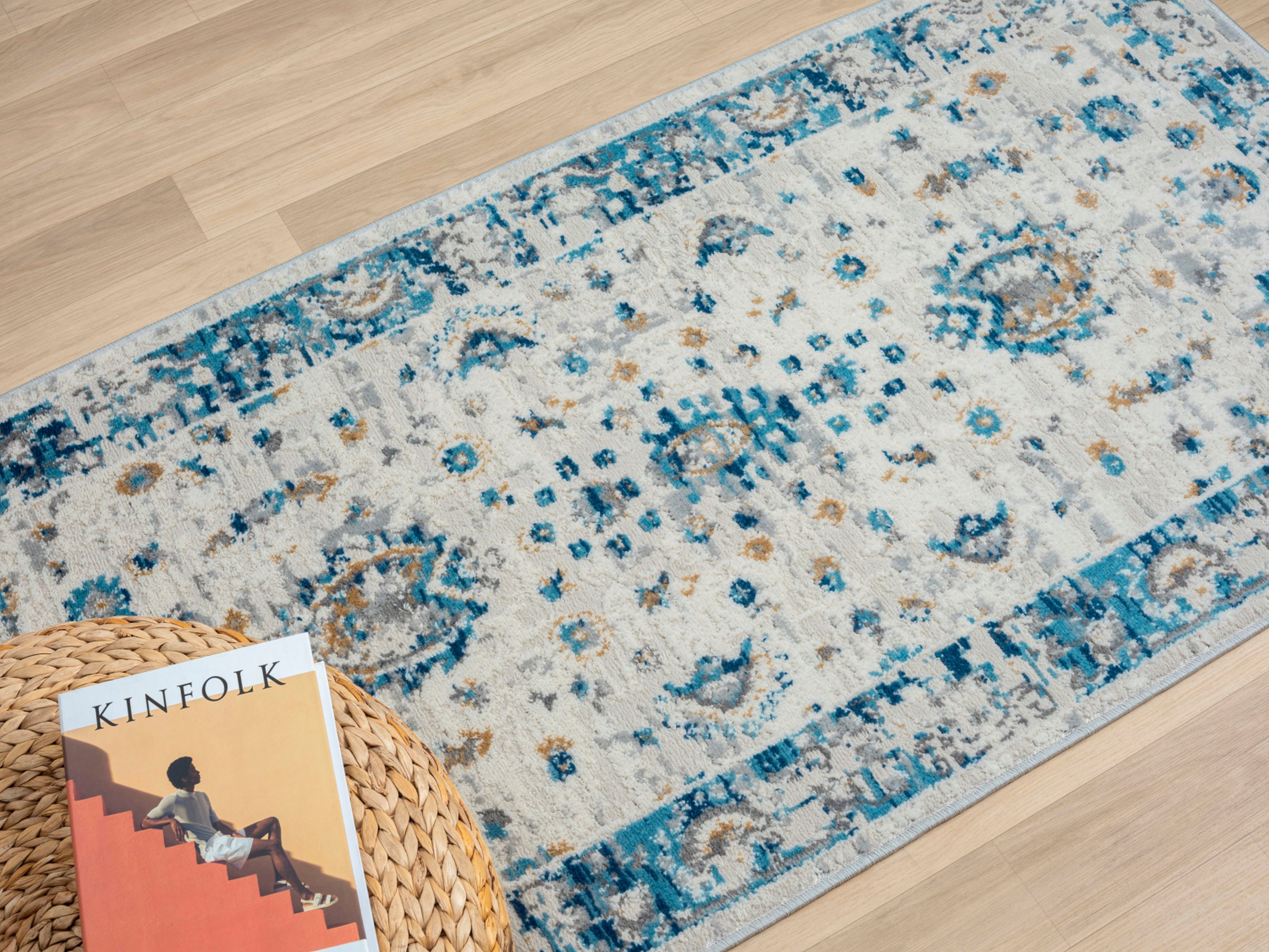 Myflair Möbel & Accessoires Vloerkleed My Heriz Kortpolig, klassiek oosters ontwerp, bijzonder zacht door microvezel