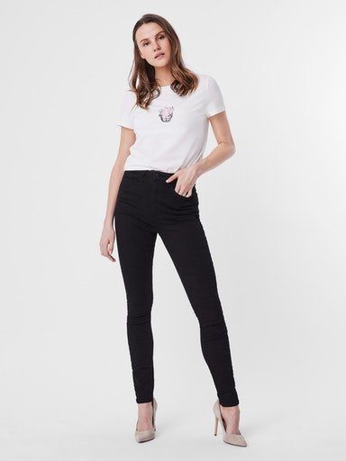 Vero Moda Skinny fit jeans VMSANDRA SHR SKINNY JEANS BLACK NOOS