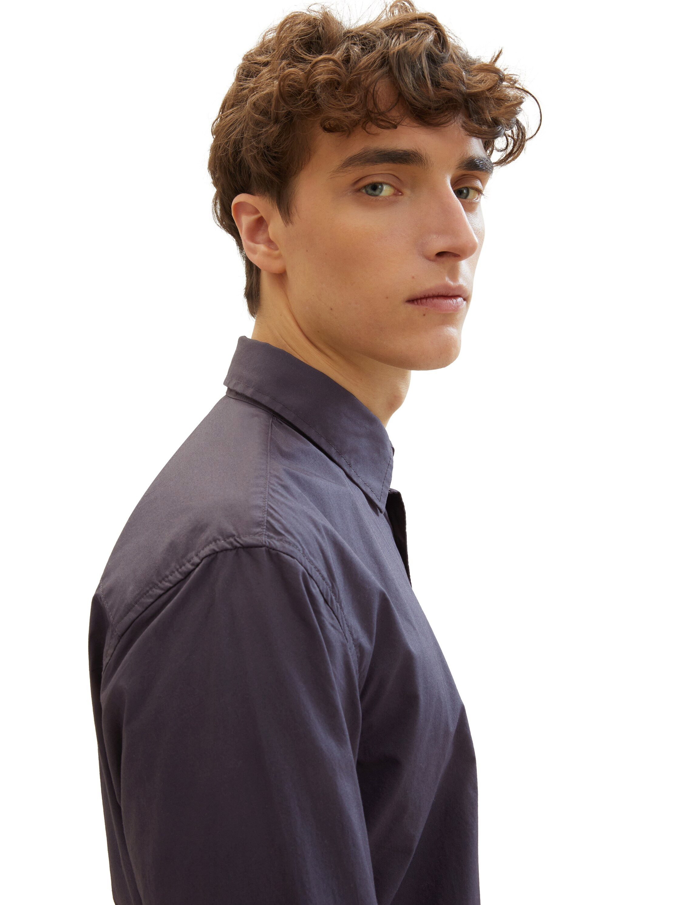 Tom Tailor Denim Overhemd met lange mouwen met knoopsluiting