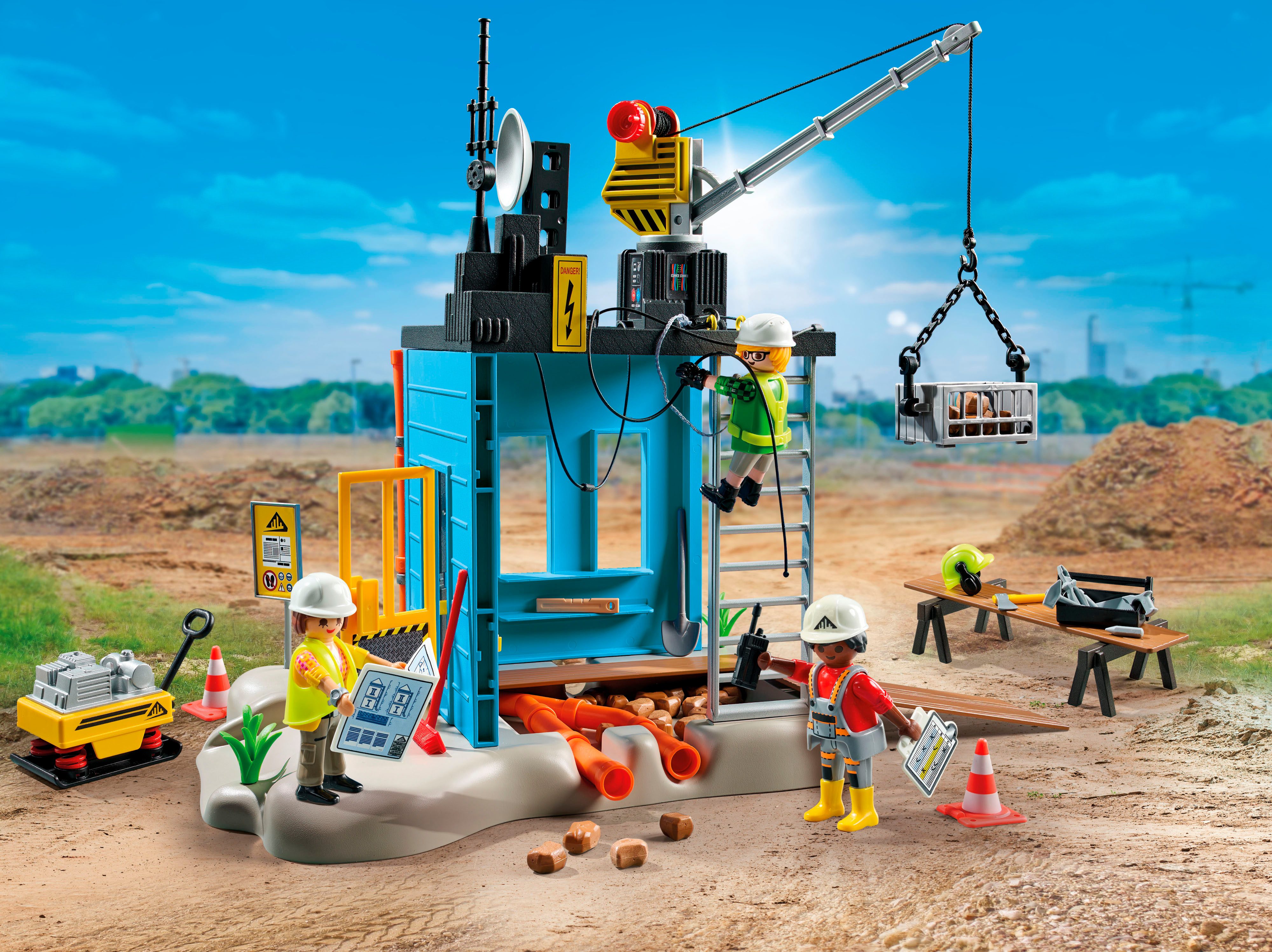 Playmobil® Constructie-speelset Bouwplaats (71650), Action Heroes (138-delig)