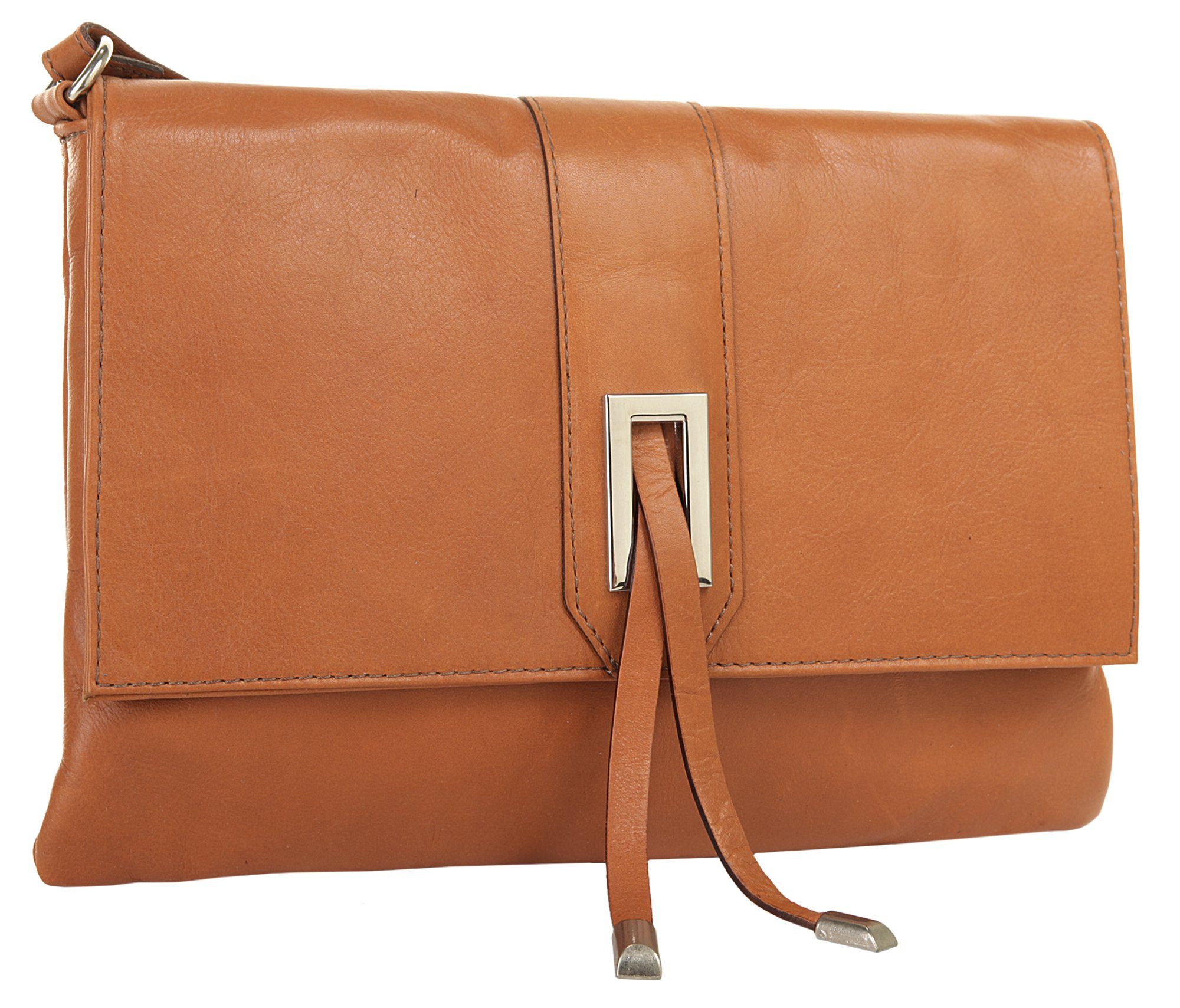 Cluty Schoudertas echt leer, made in italy