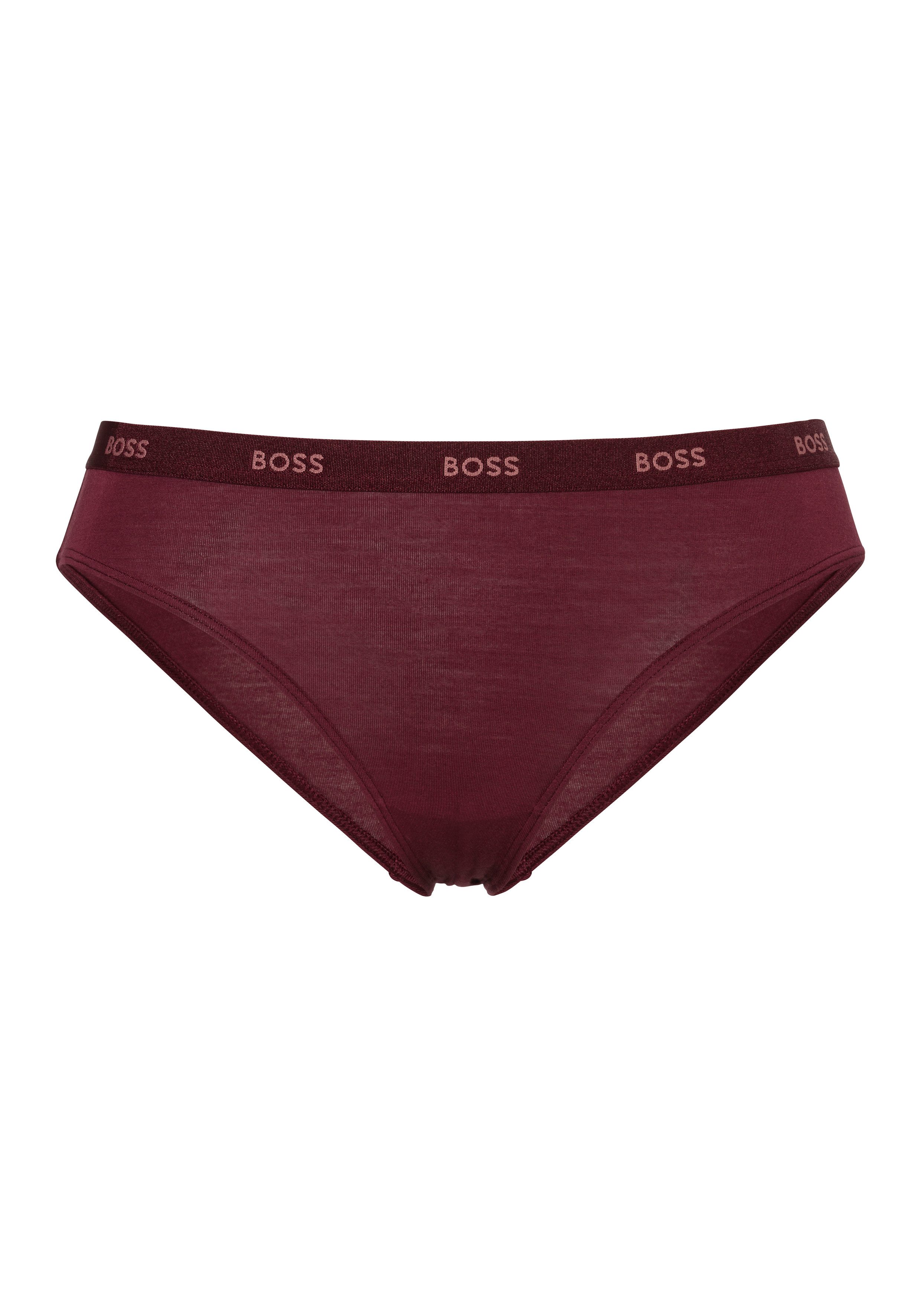 BOSS Slip BRIEF CI met boss opdruk op de tailleband dames slips maat M rood