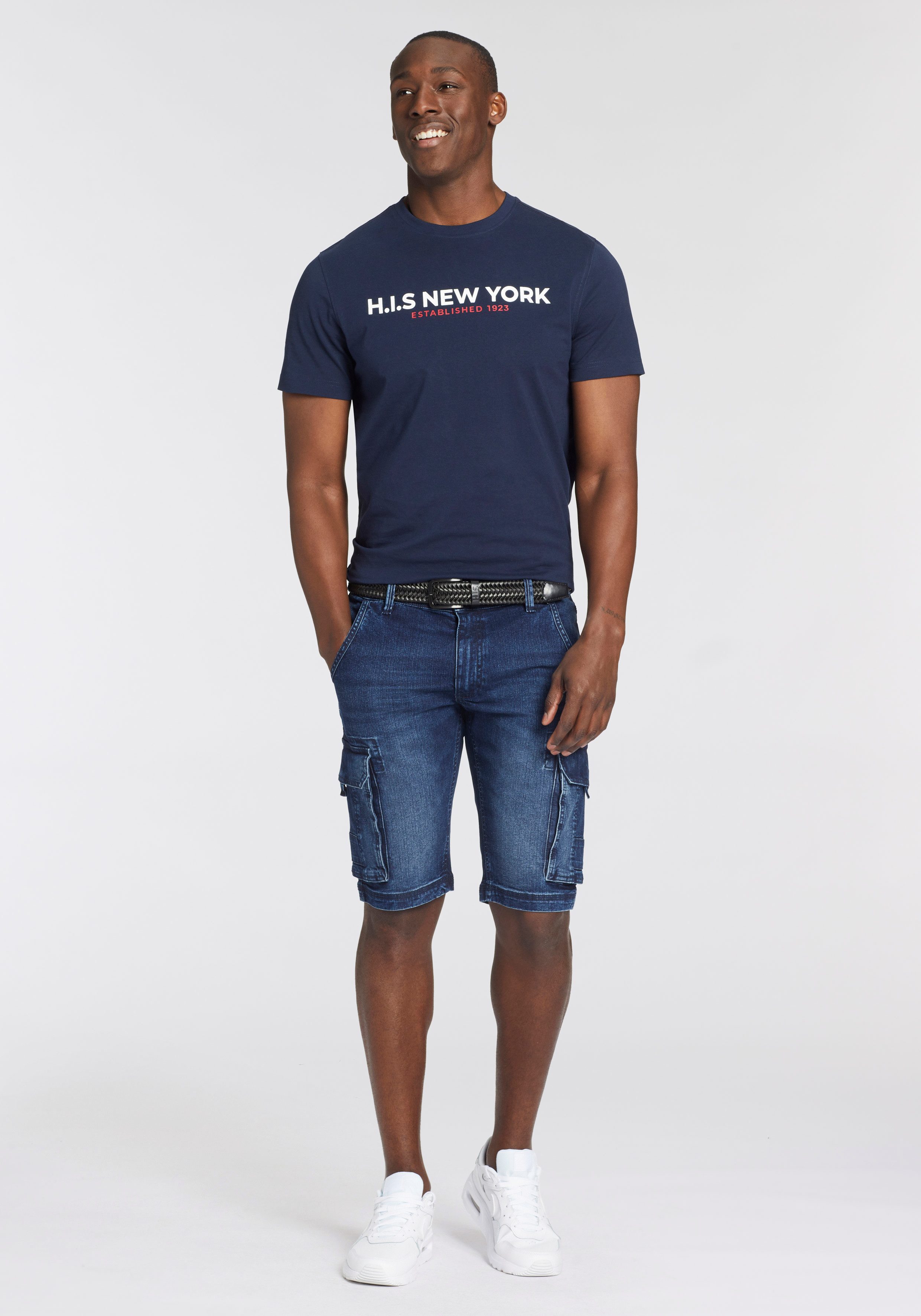 H.I.S T-shirt Met grote frontprint