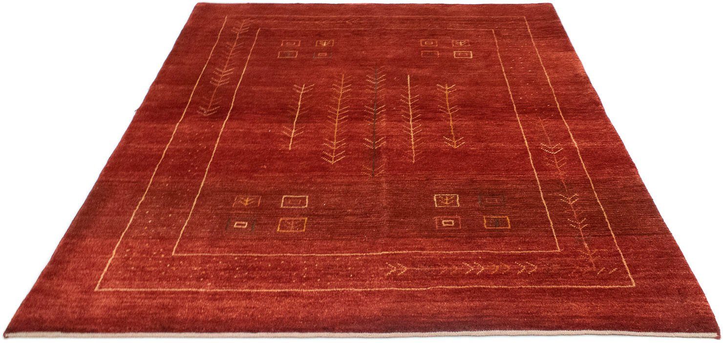 morgenland Wollen kleed Gabbeh-kleed met de hand geknoopt rood handgeknoopt