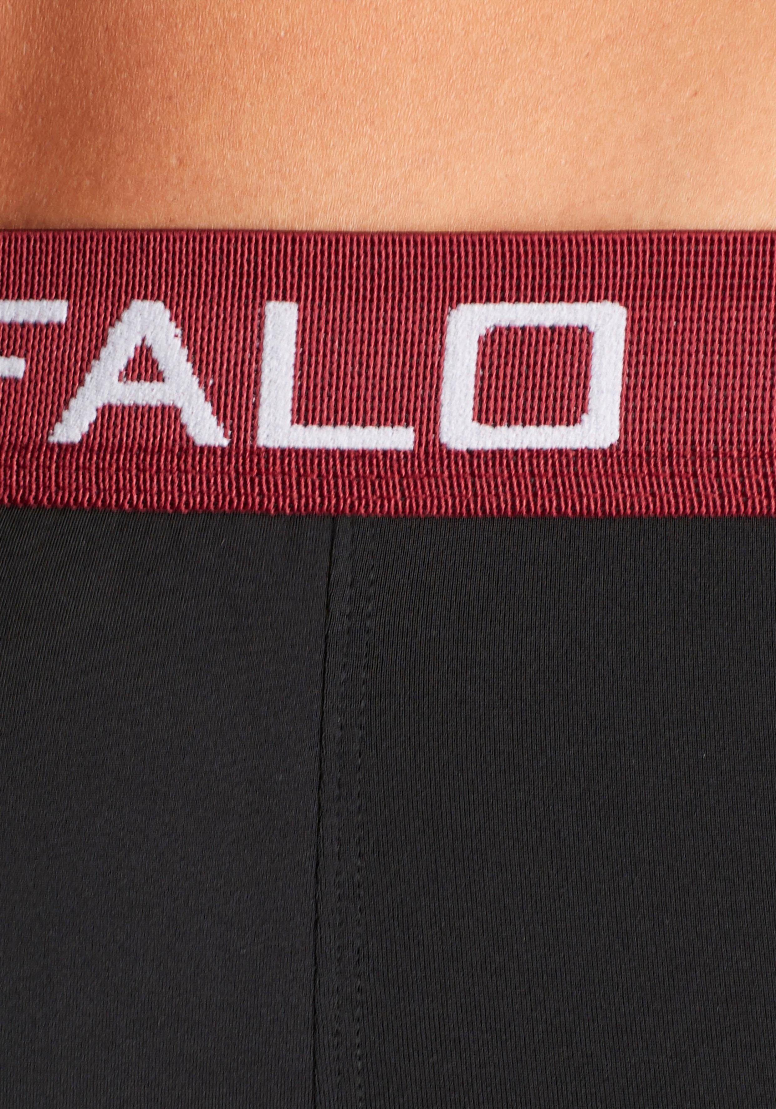 Buffalo Hipster strak zittende boxershorts met contrastband van katoenmix (set, 4 stuks)