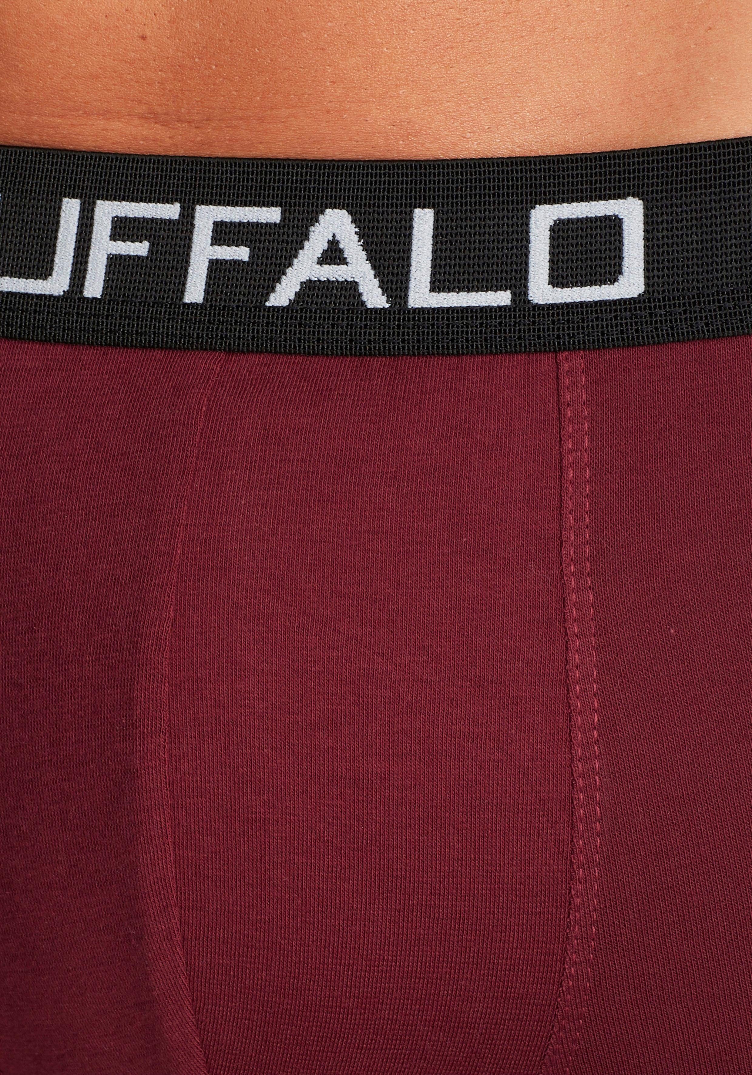 Buffalo Hipster strak zittende boxershorts met contrastband van katoenmix (set, 4 stuks)
