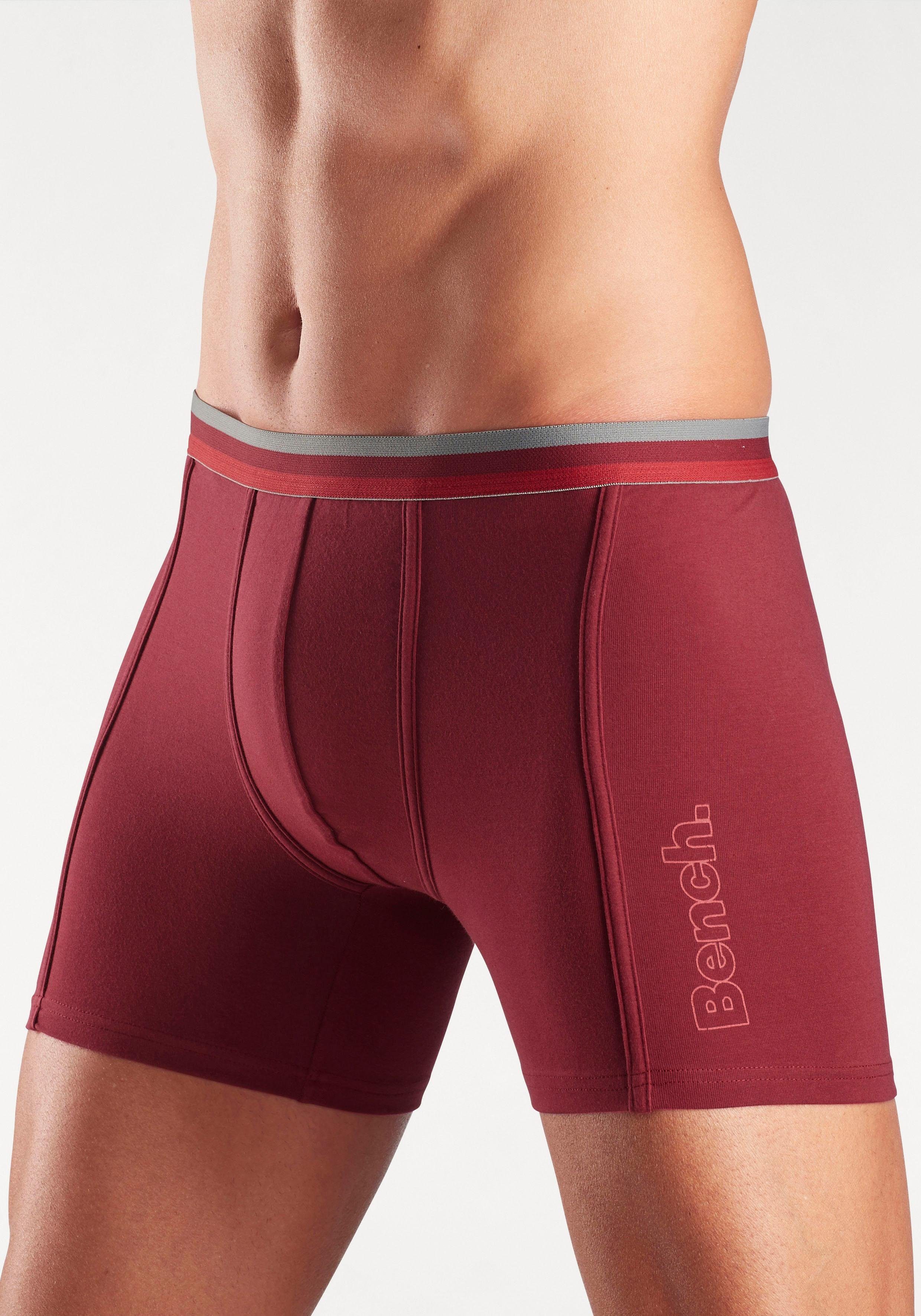 Bench. Lange boxershort met elastische band en logoprint op de pijp (3 stuks)