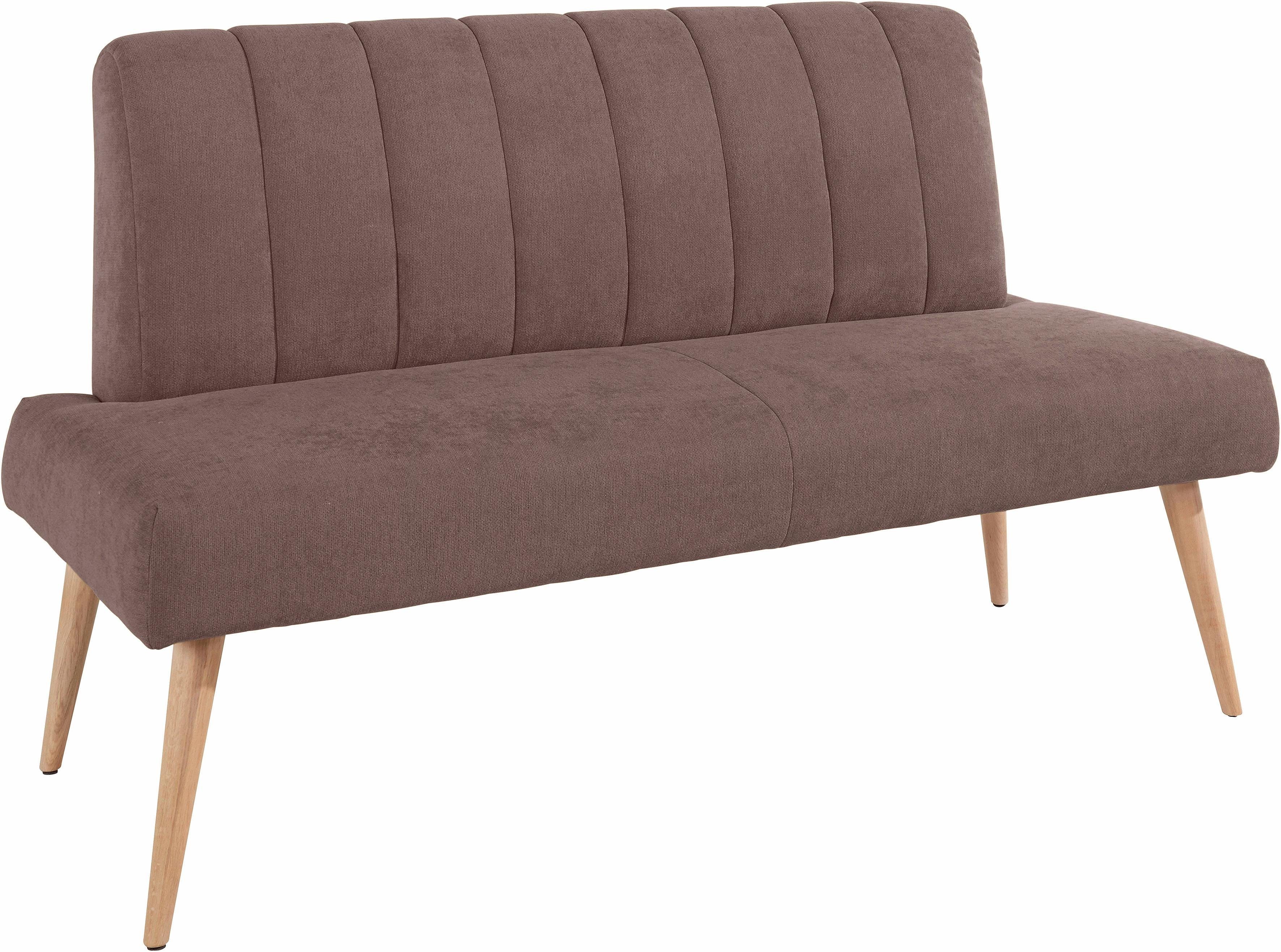 exxpo - sofa fashion Zitbank Costa, moderne rugstikking, comfortabel en elegant, hoge houten voet