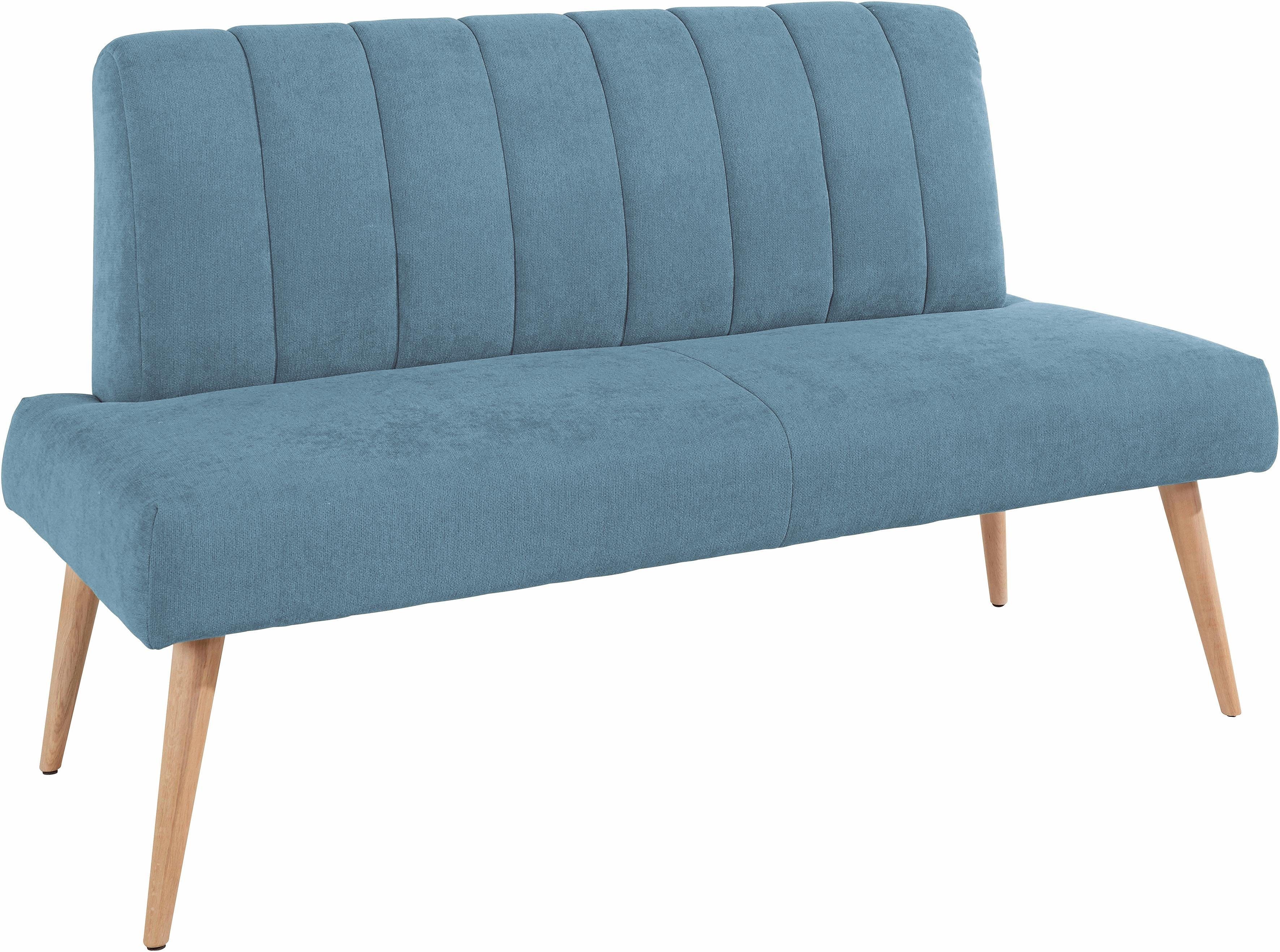 exxpo - sofa fashion Zitbank Costa, moderne rugstikking, comfortabel en elegant, hoge houten voet