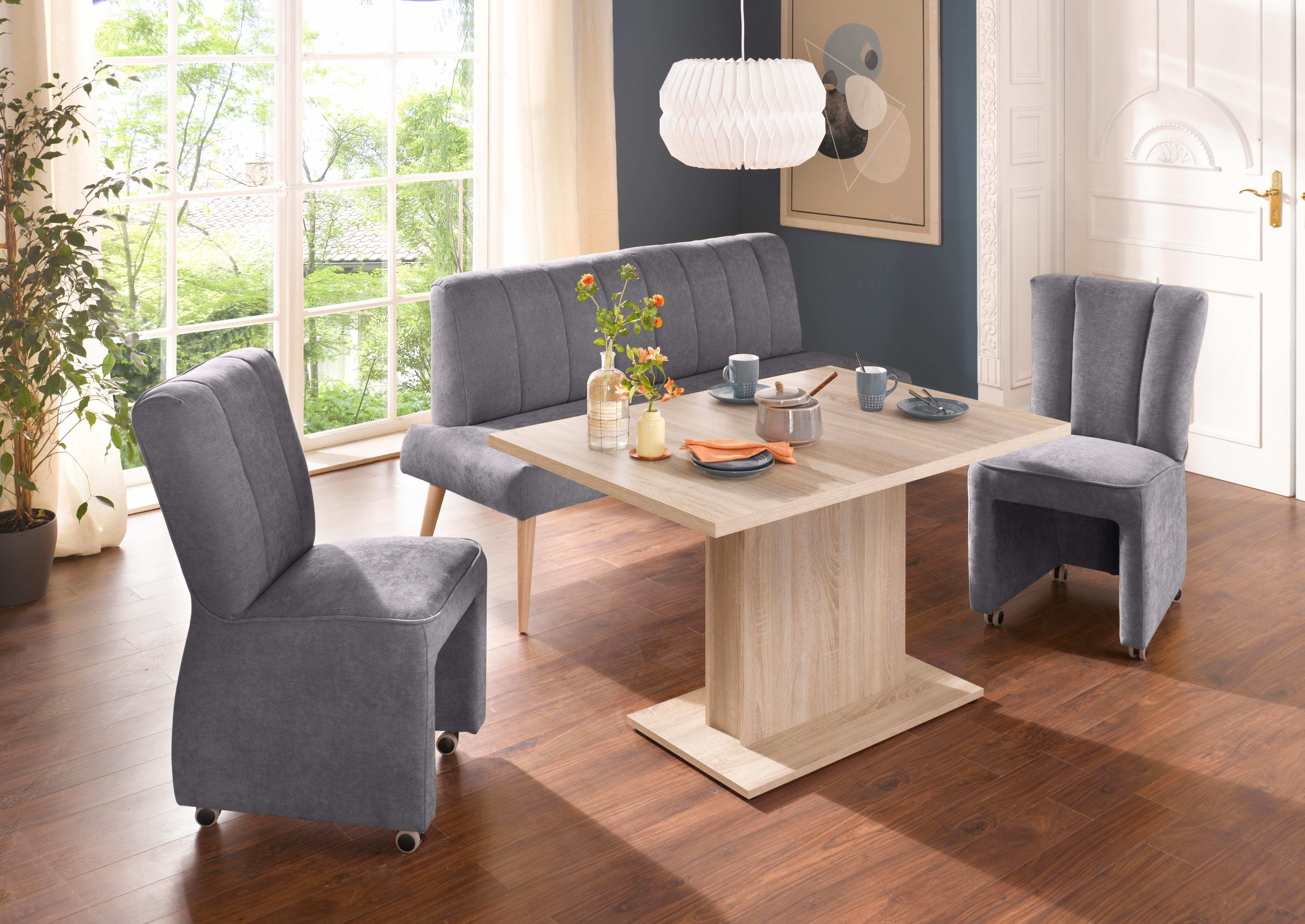 exxpo - sofa fashion Fauteuil Costa, loungestoel, hoge rugleuningstoel, op wielen, comfortabele zithoogte 53cm